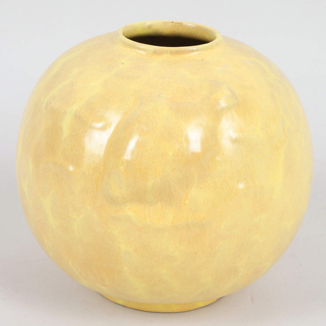 EINAR LUTERKORT. Klotvas, glaserat lergods, Motala Lervarufabrik, 1930-tal.