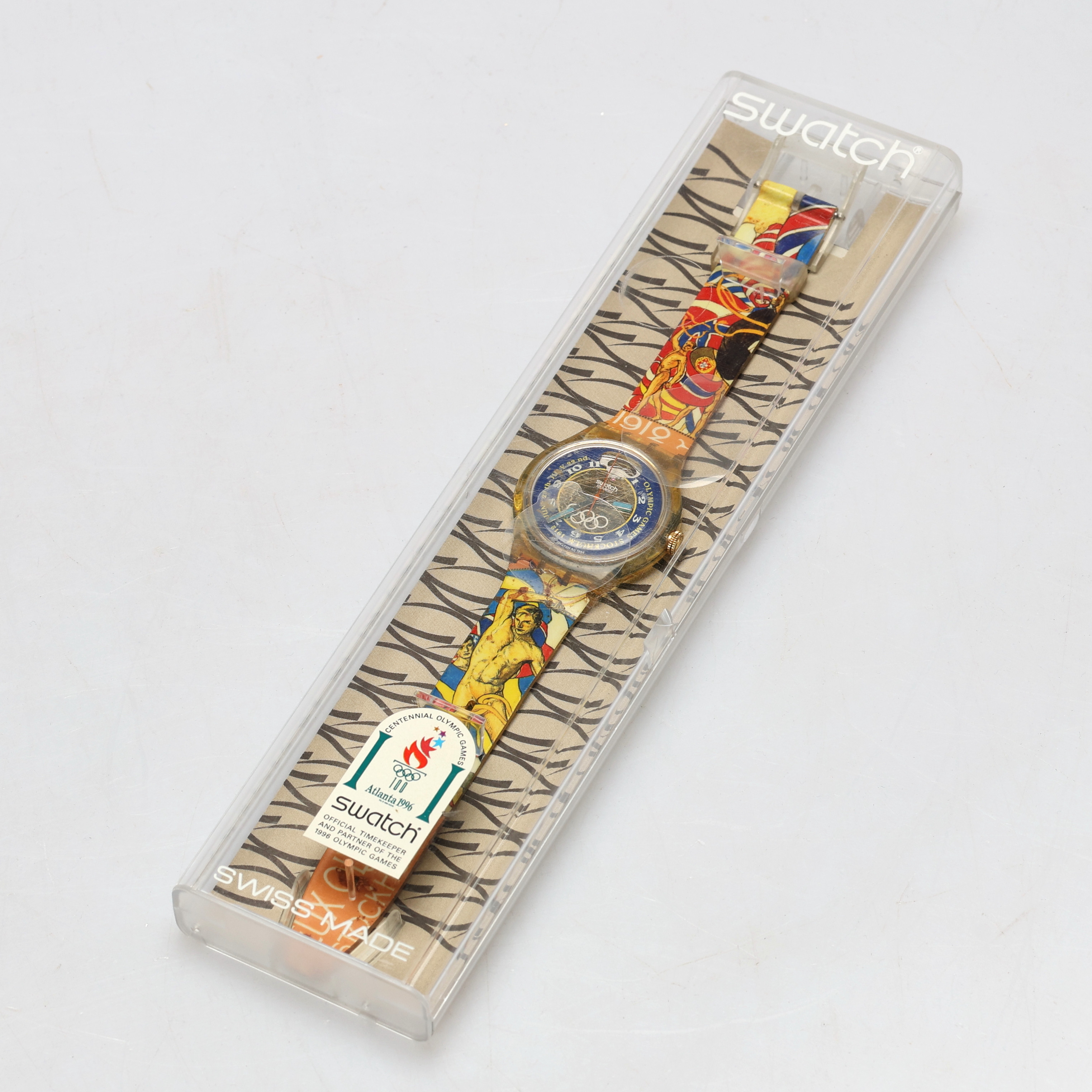 ARMBANDSUR SWATCH Automatic, Olympics Atlanta 1996 / Stockholm 1912.