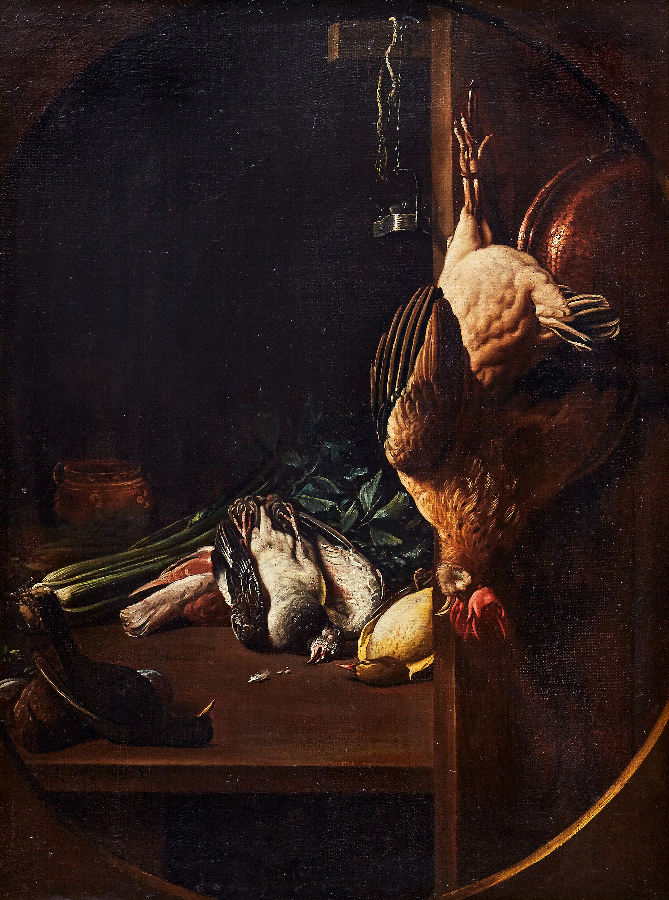 GIOVANNI FRANCESCO BRIGLIA (ROME 1737-1794). Attributed to. Kitchen still life with game.