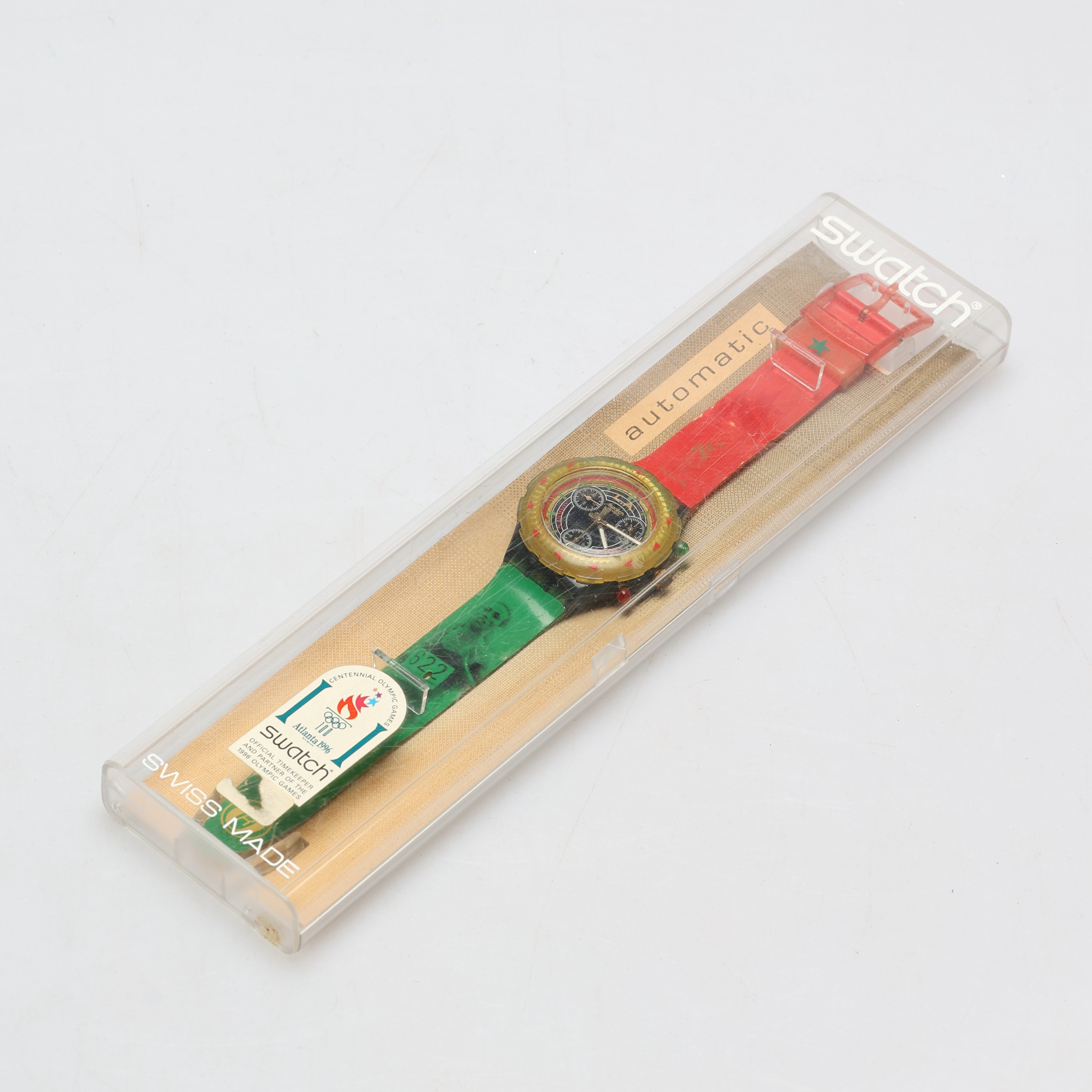 ARMBANDSUR SWATCH Chronograph, Olympics Collection, Atlanta 96 Said Aouita Marocco.