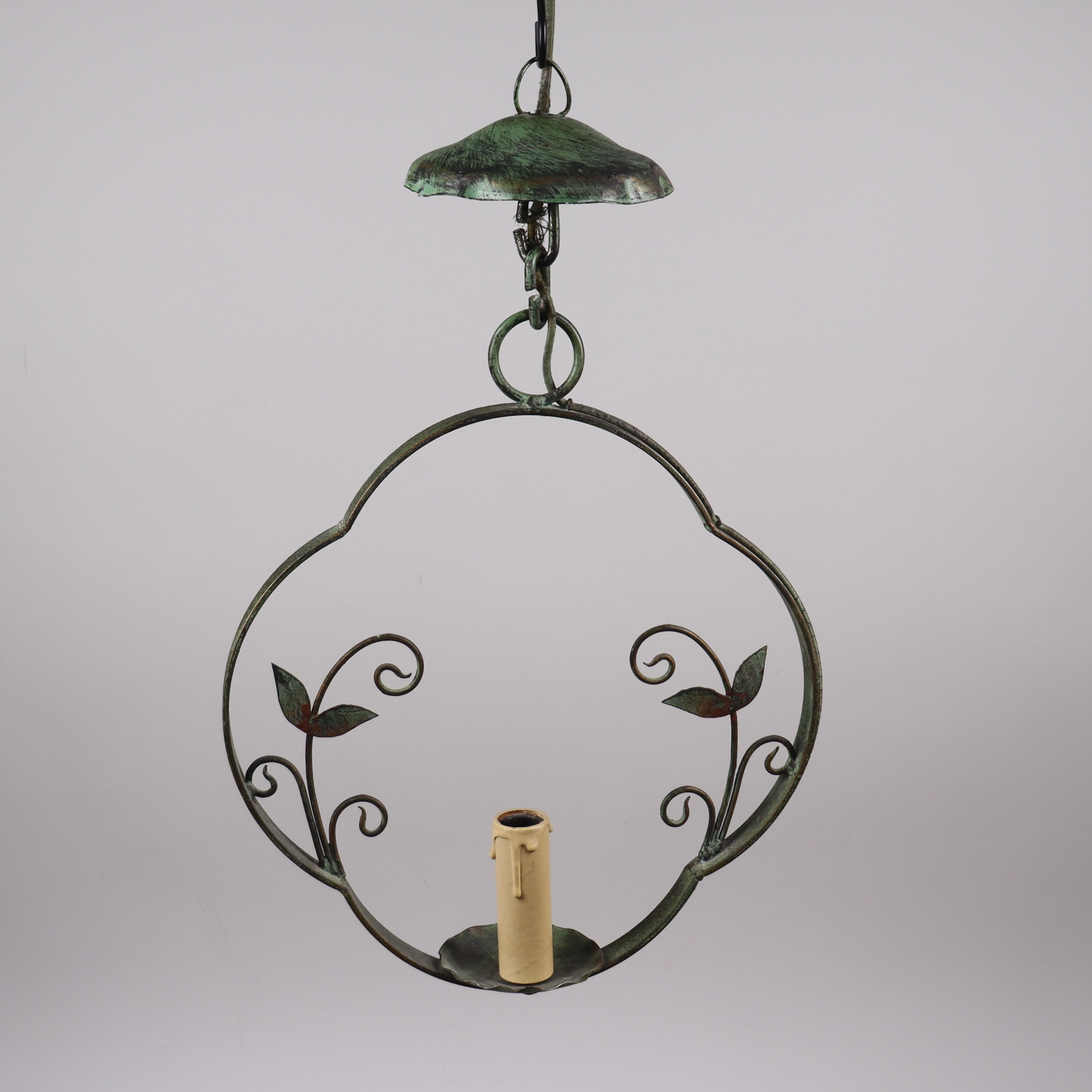 TAKLAMPA, jugend, metall, 1900- talets första hälft.