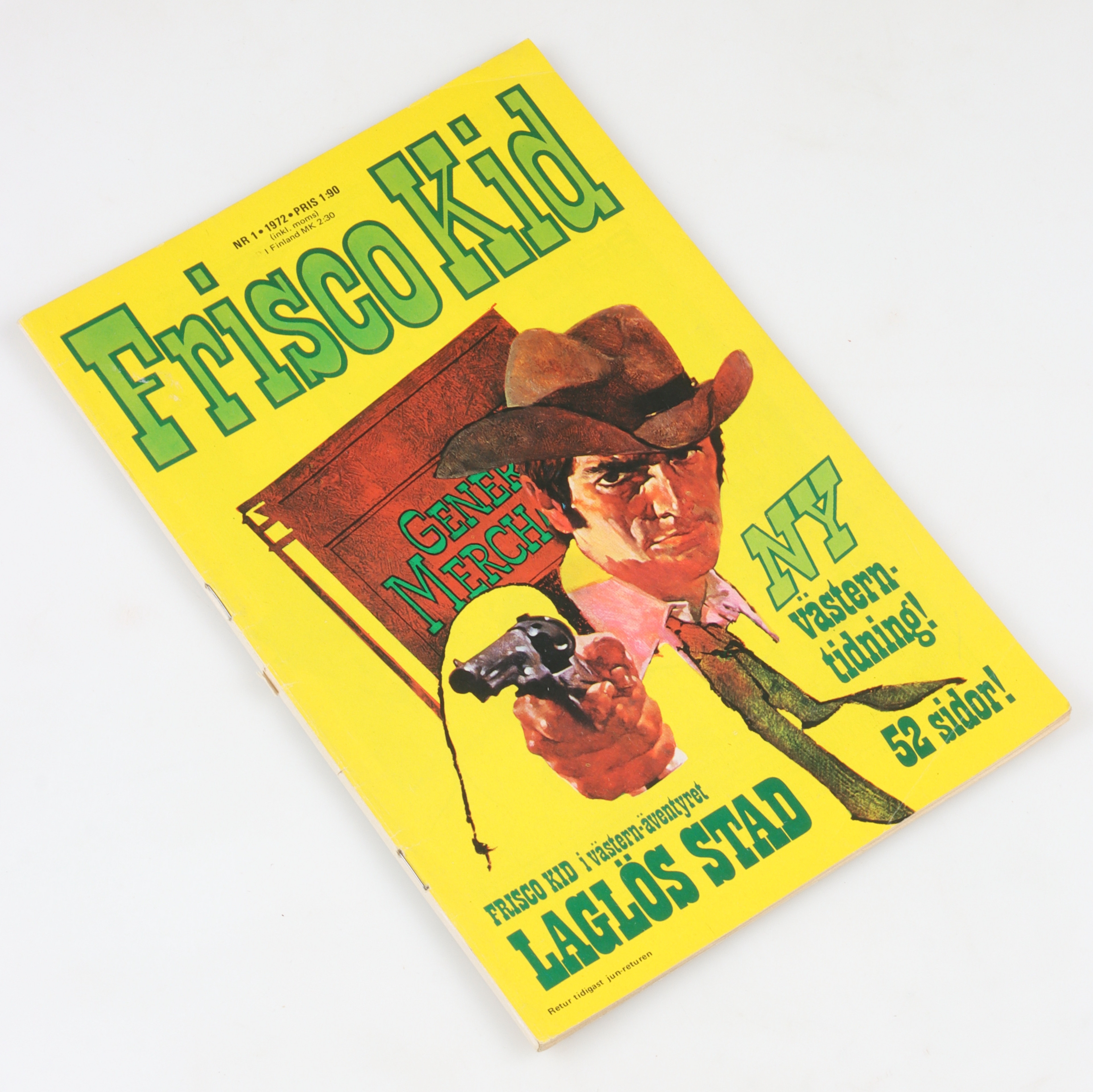 SERIETIDNING, Frisco kid, nr 1, 1972. Första nummer.
