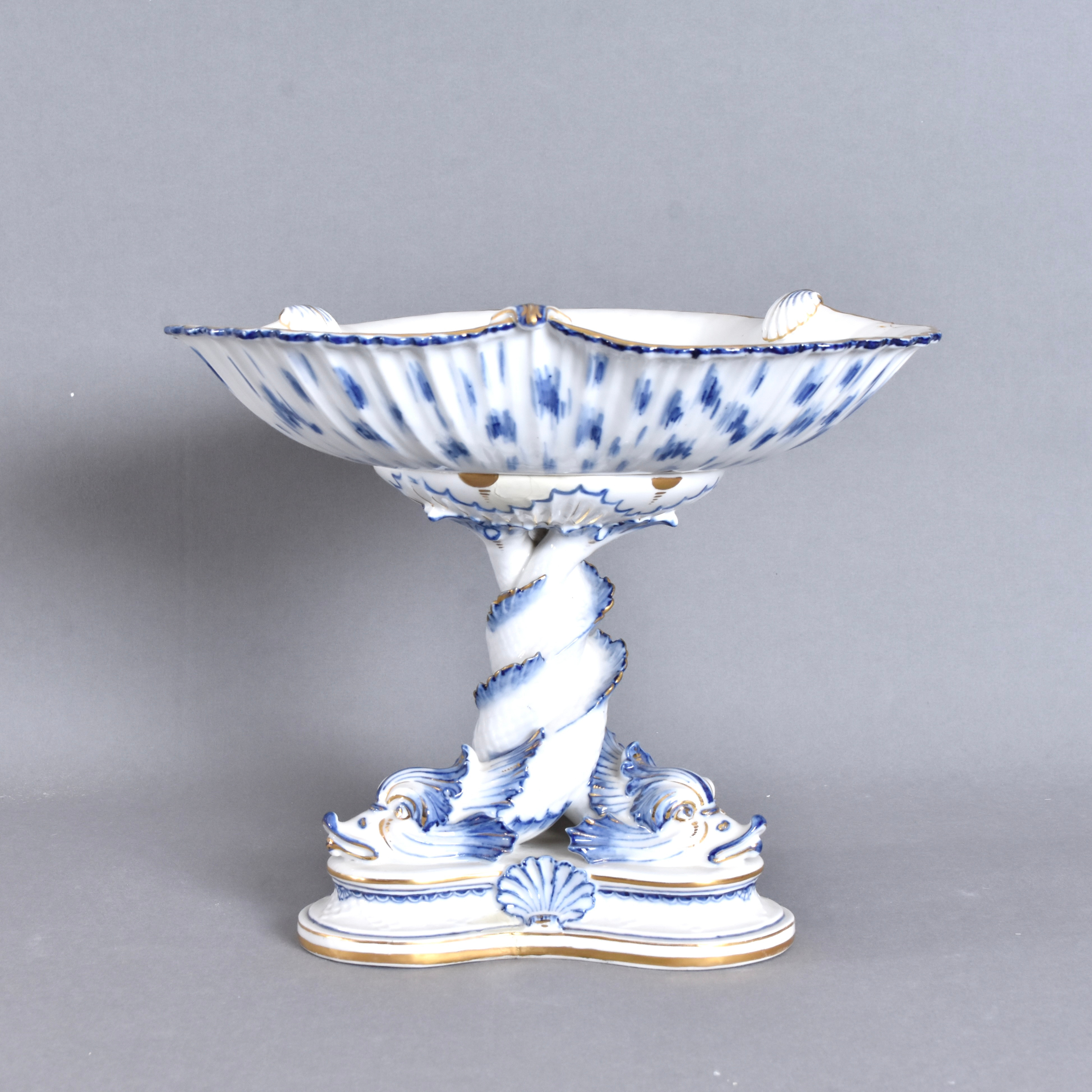 BORDSUPPSATS, porslin, "Musselmalet", tvådelad, Bing & Gröndahl.