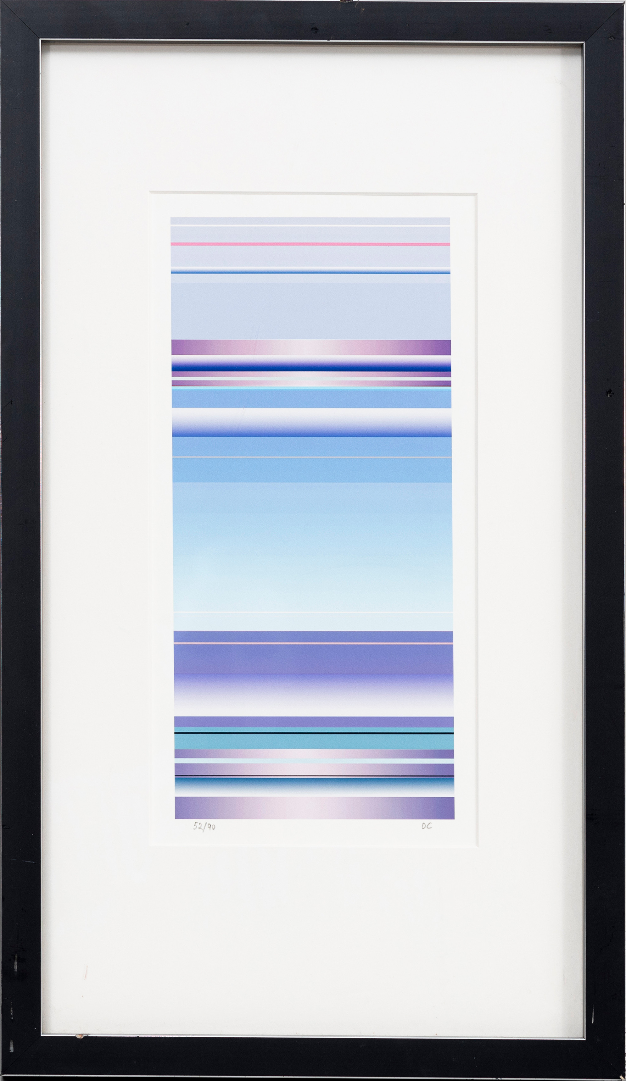 OVE CARLSON. Kompostion, tryck, signerad OC, numrerad 52/90.