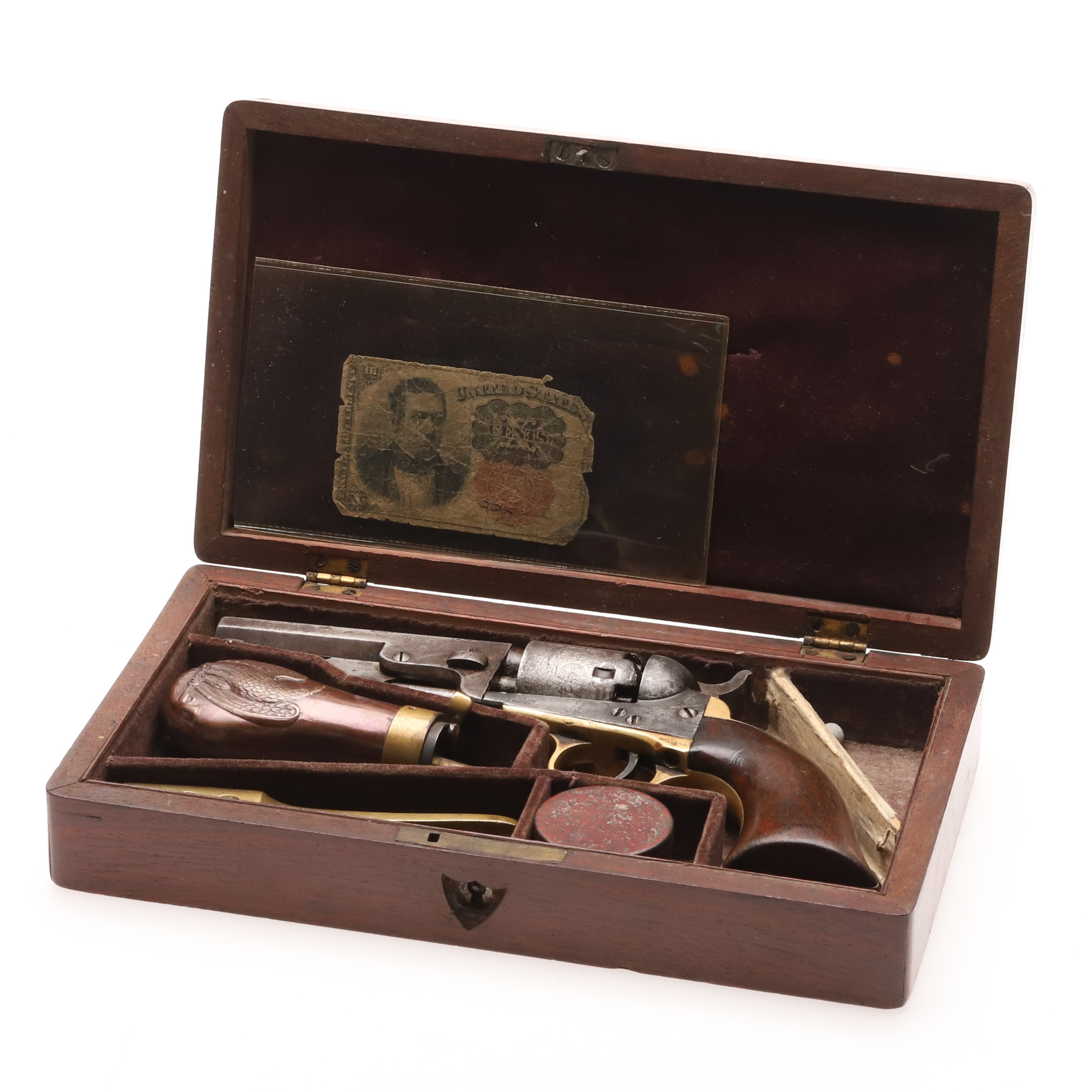 Colt 1849 pocket 4", cal .31" factory case set.