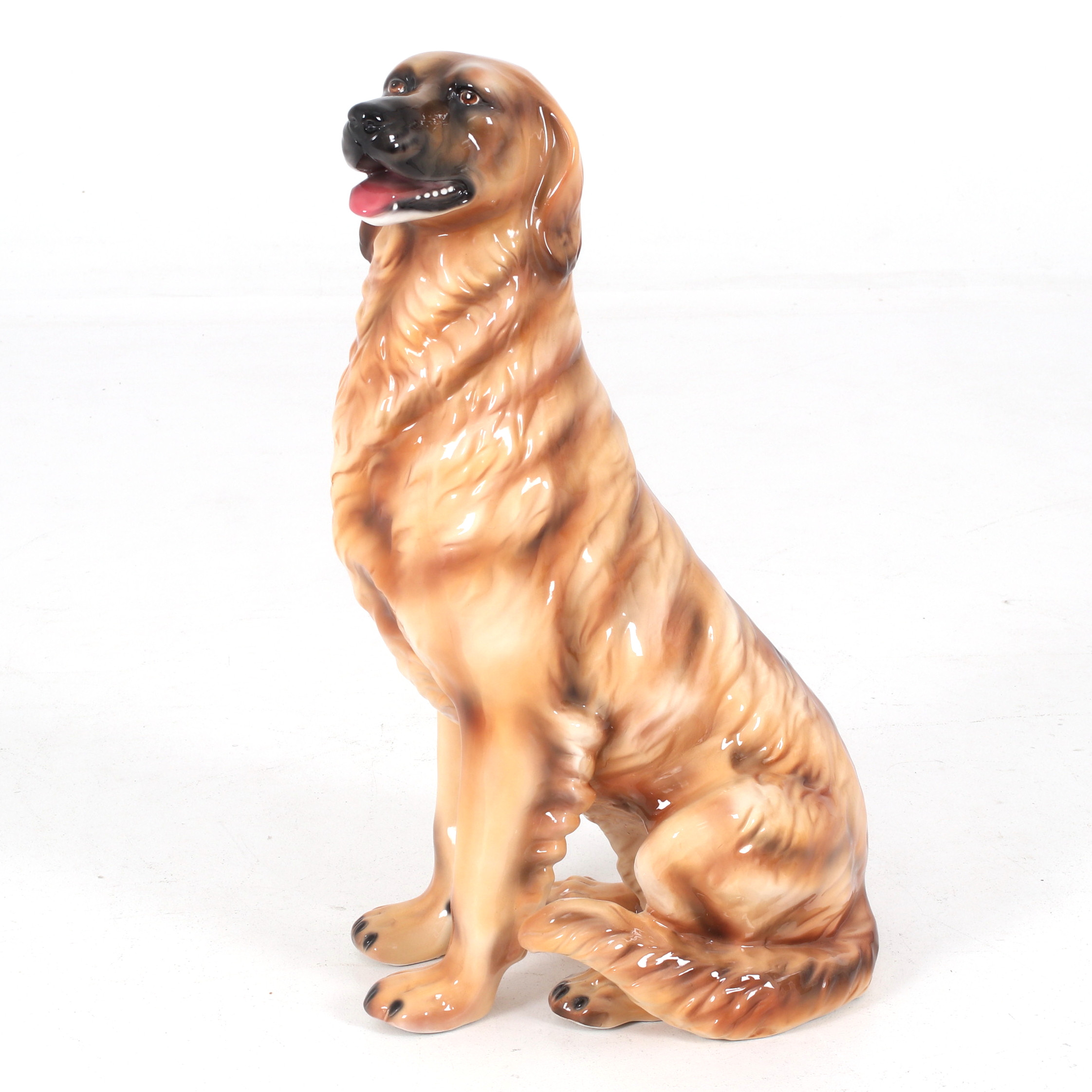 GOLVFIGURIN, Hund, porslin, 1900-tal.