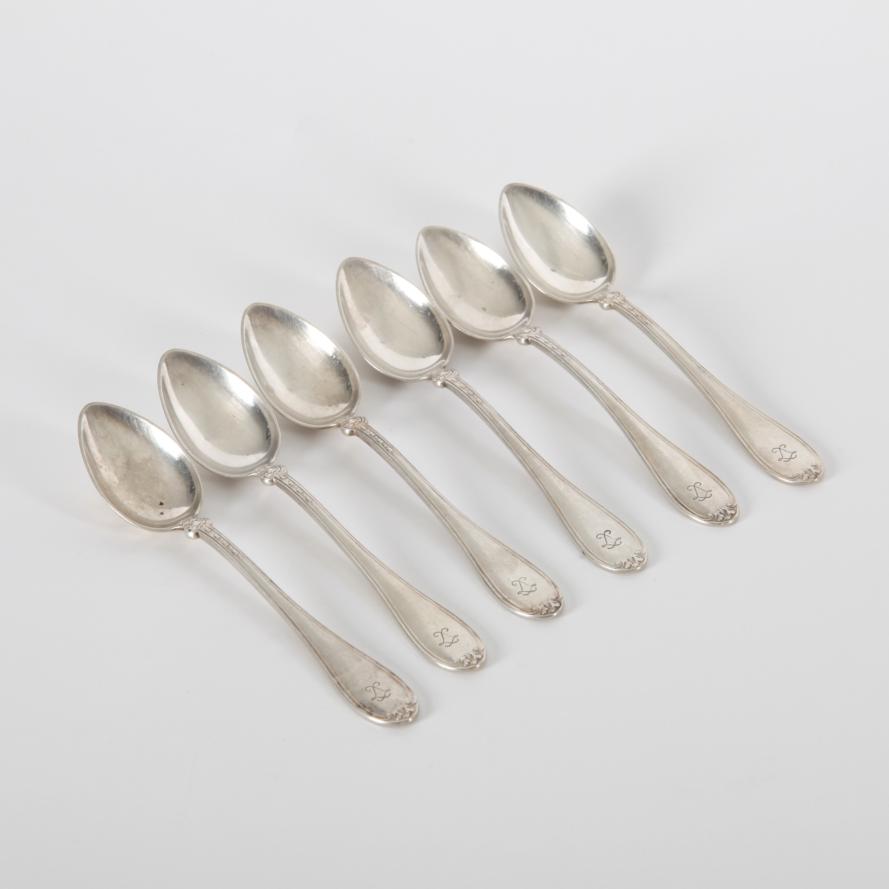 TESKEDAR, 6 st, silver, W A Bolin, Stockholm 1958.