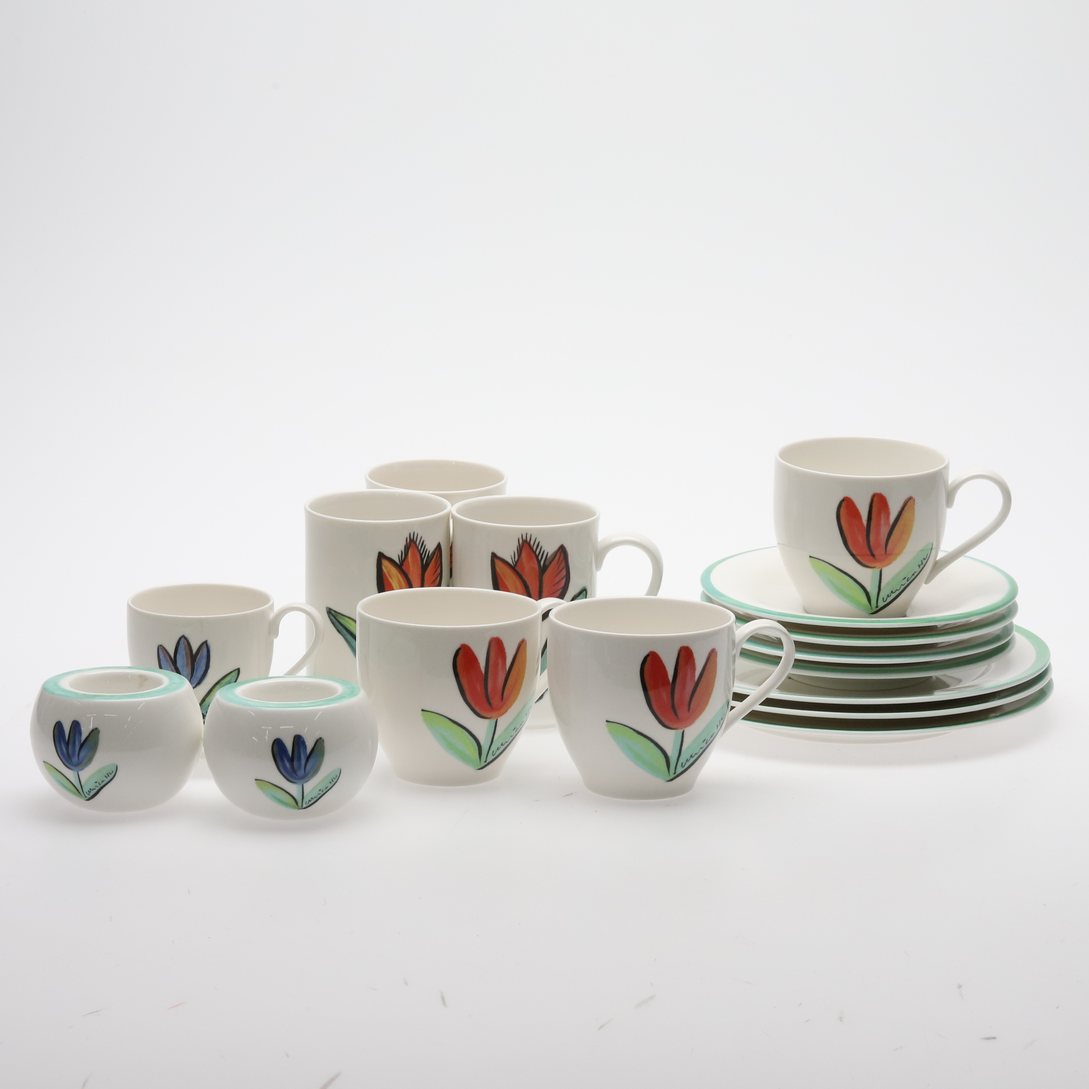 FRUKOSTSERVIS, "TULIP" ULRICA HYDMAN-VALLIEN, 17 delar.