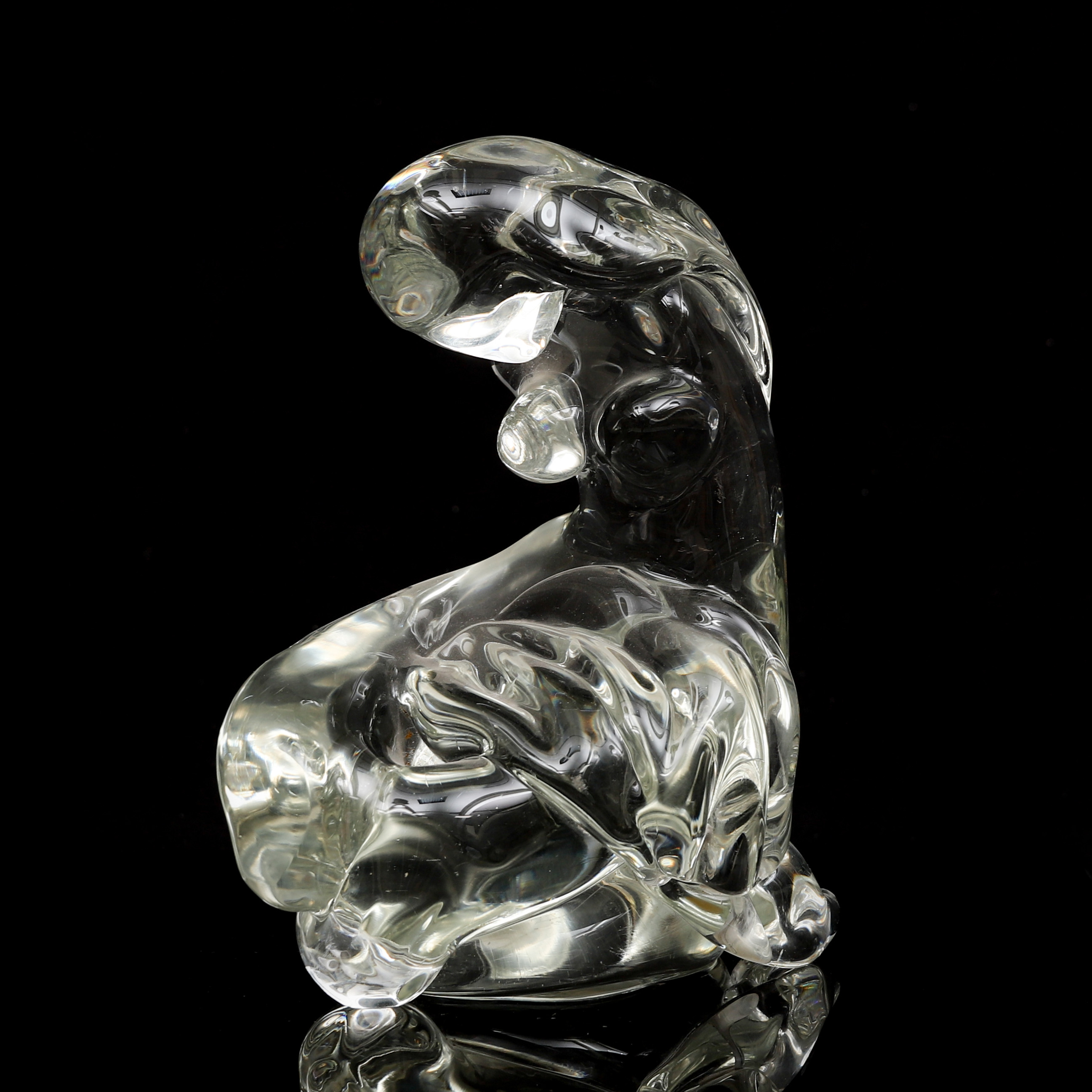 SKULPTUR, sjöjungfru, Ermanno Nason, Cenedese, Murano.