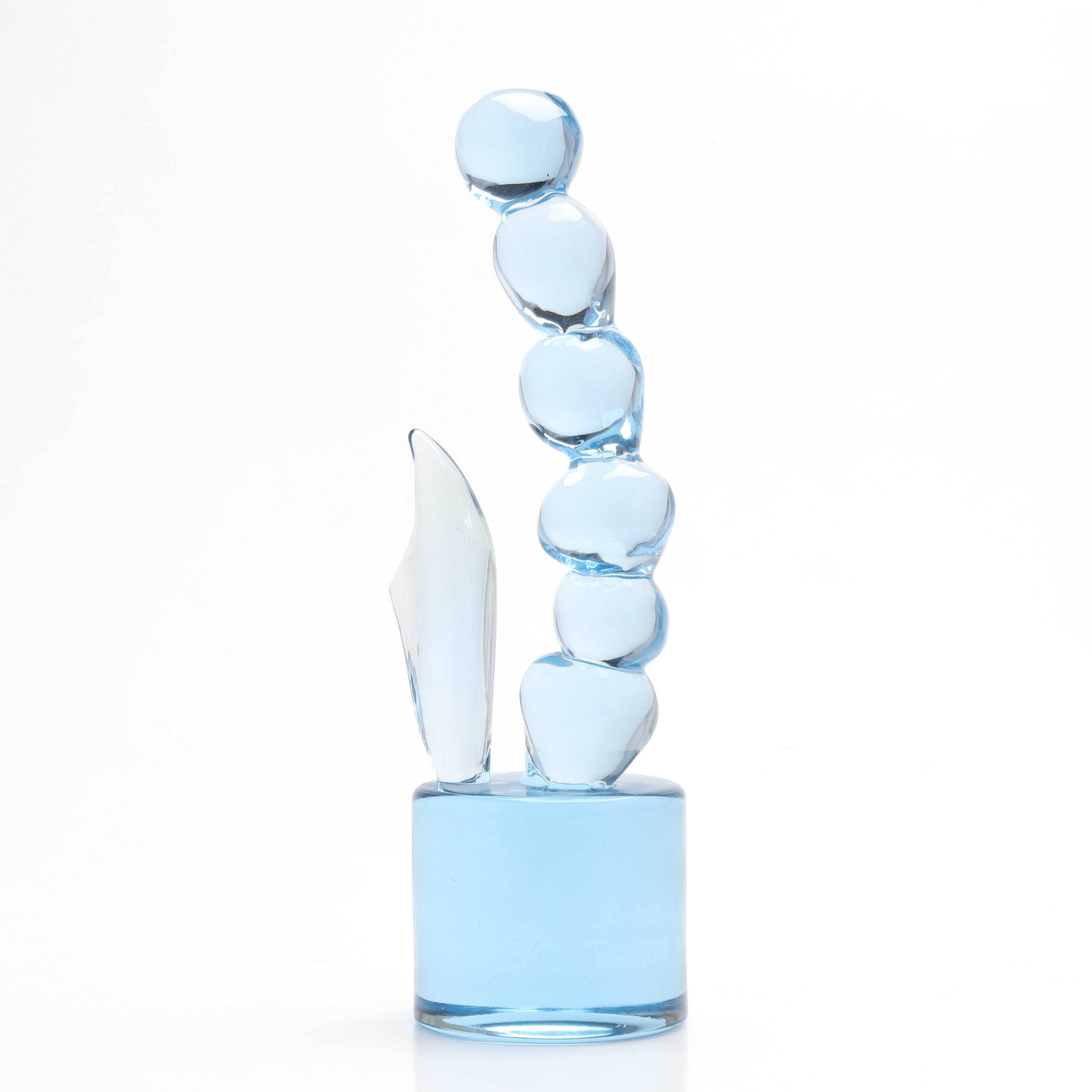 SKULPTUR, glas, "Totem", Ermanno Nason, Cenedese, Murano, Italien 1900-talets slut.