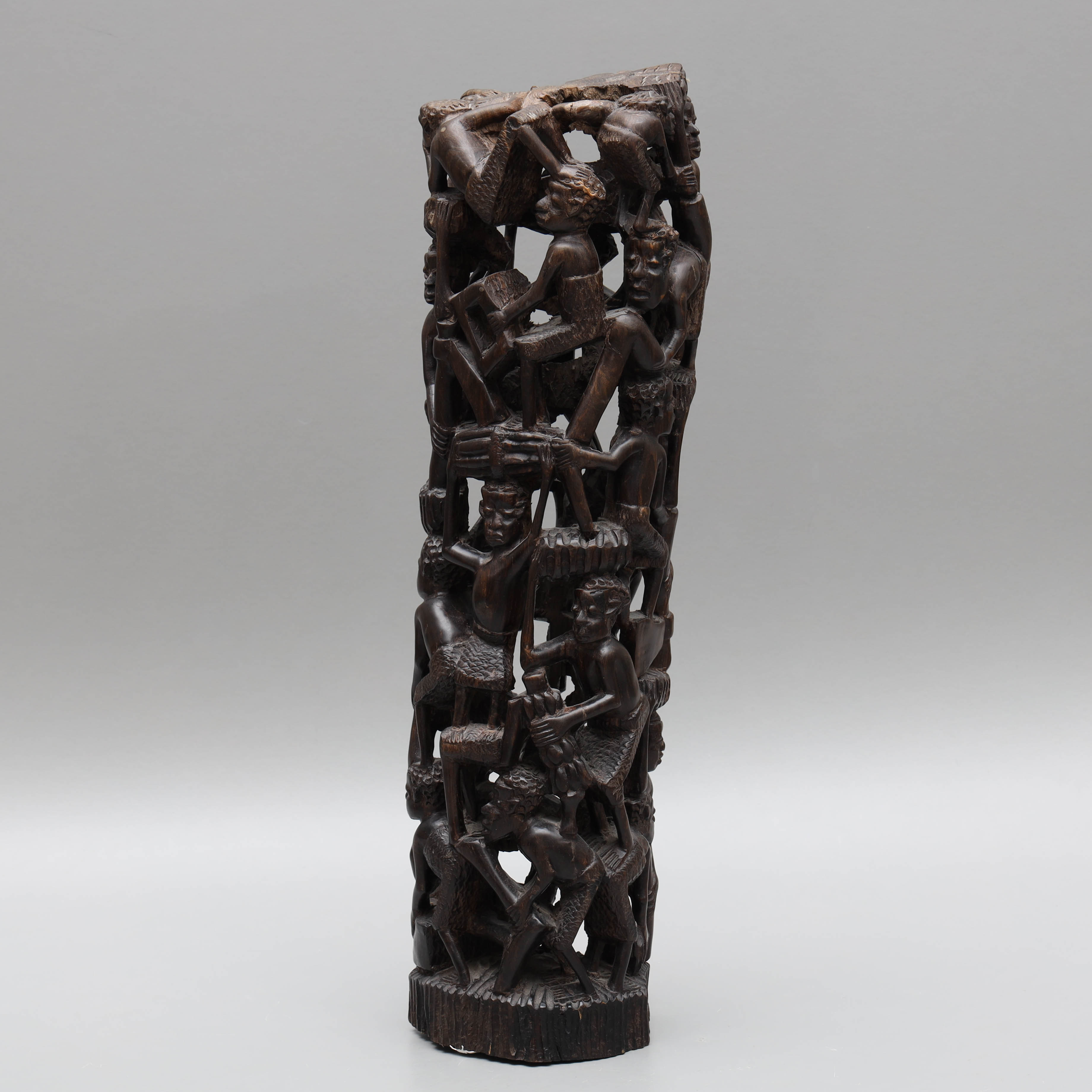 SKULPTUR, handskuren, ebenholtz, "Livets träd", Kenya/Tanzania.