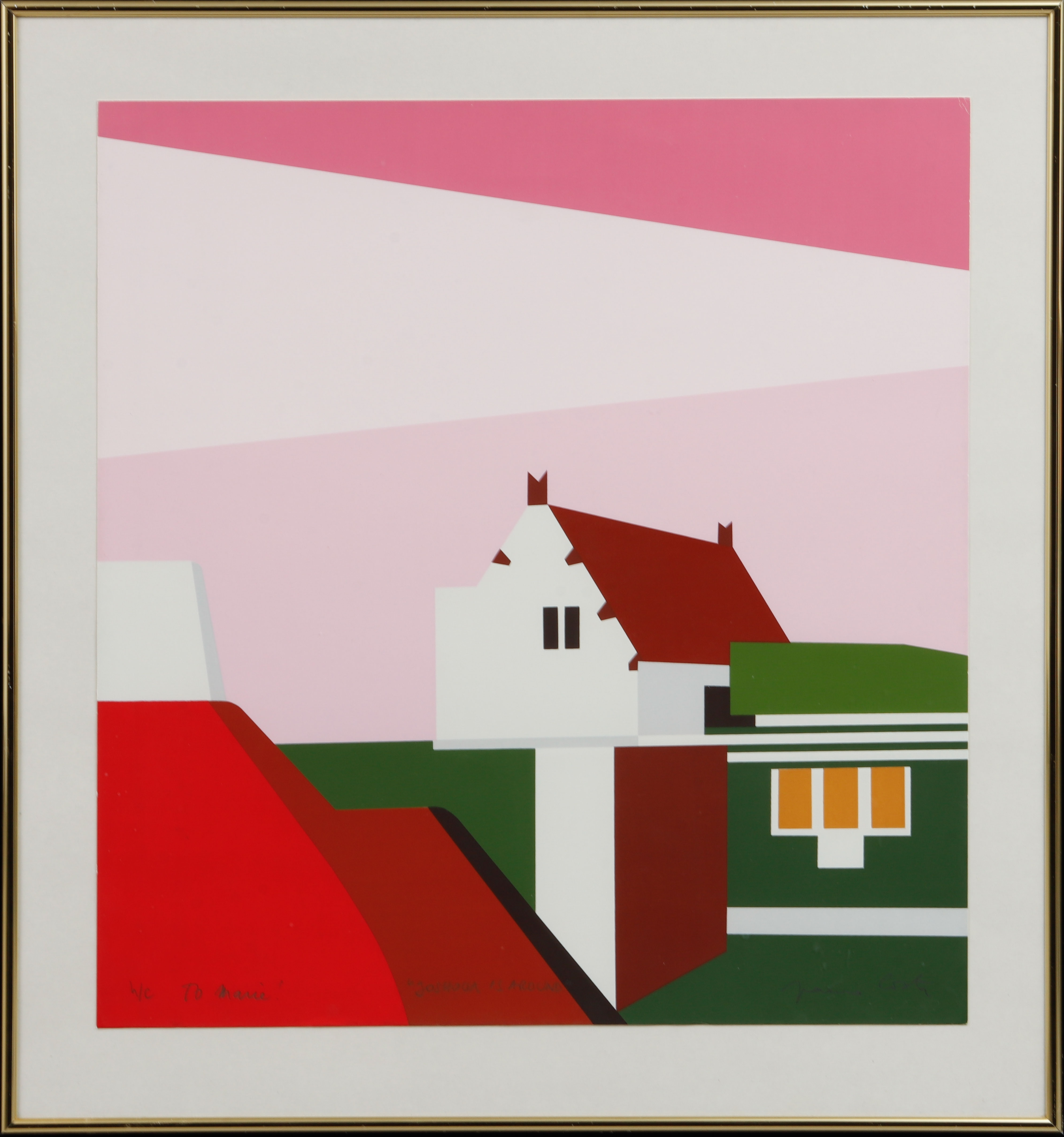 FRANCO COSTA. "Joshua is around", färgserigrafi, signerad, HC.