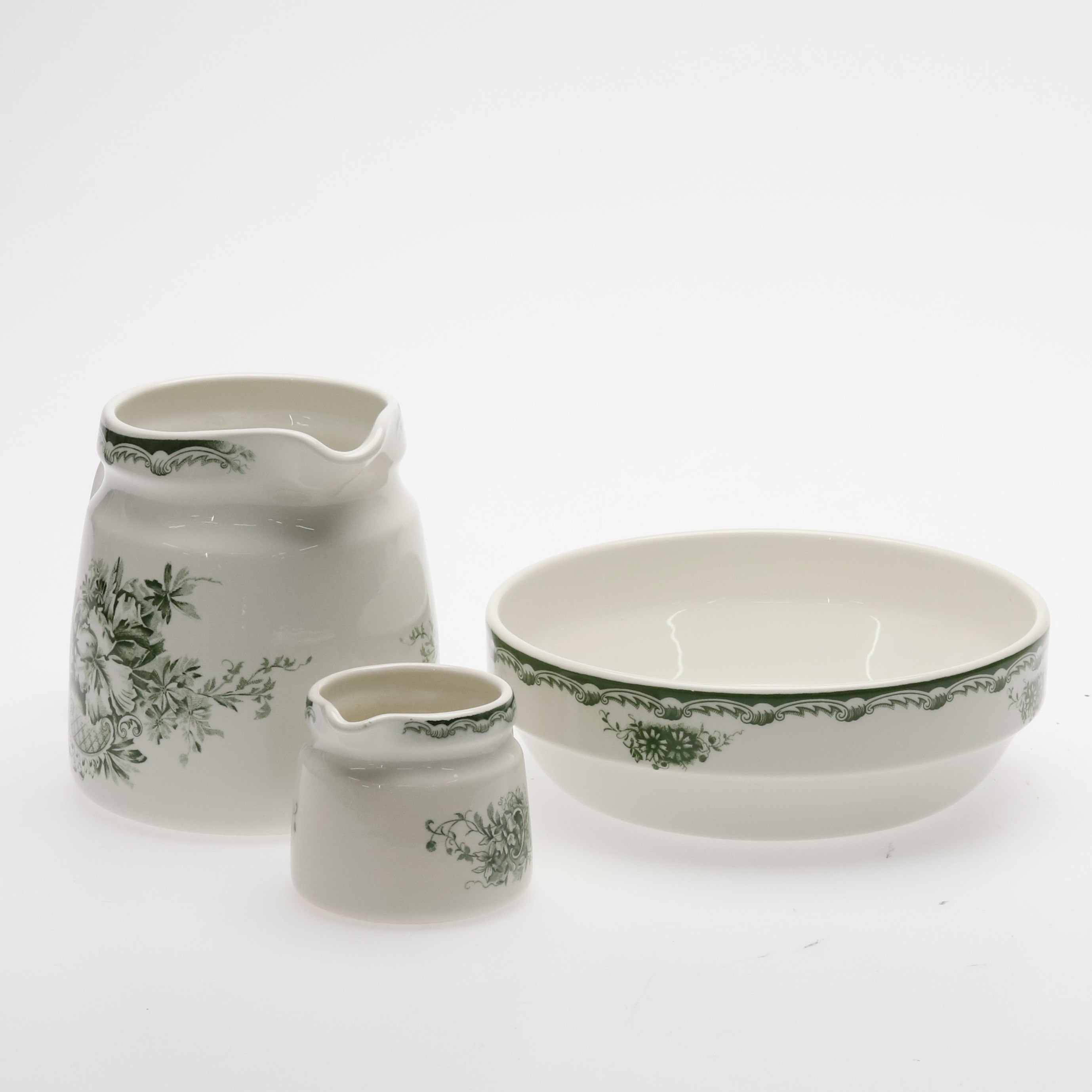 MATSERVISDELAR "Gröna Anna", Rörstrand, 3 delar.