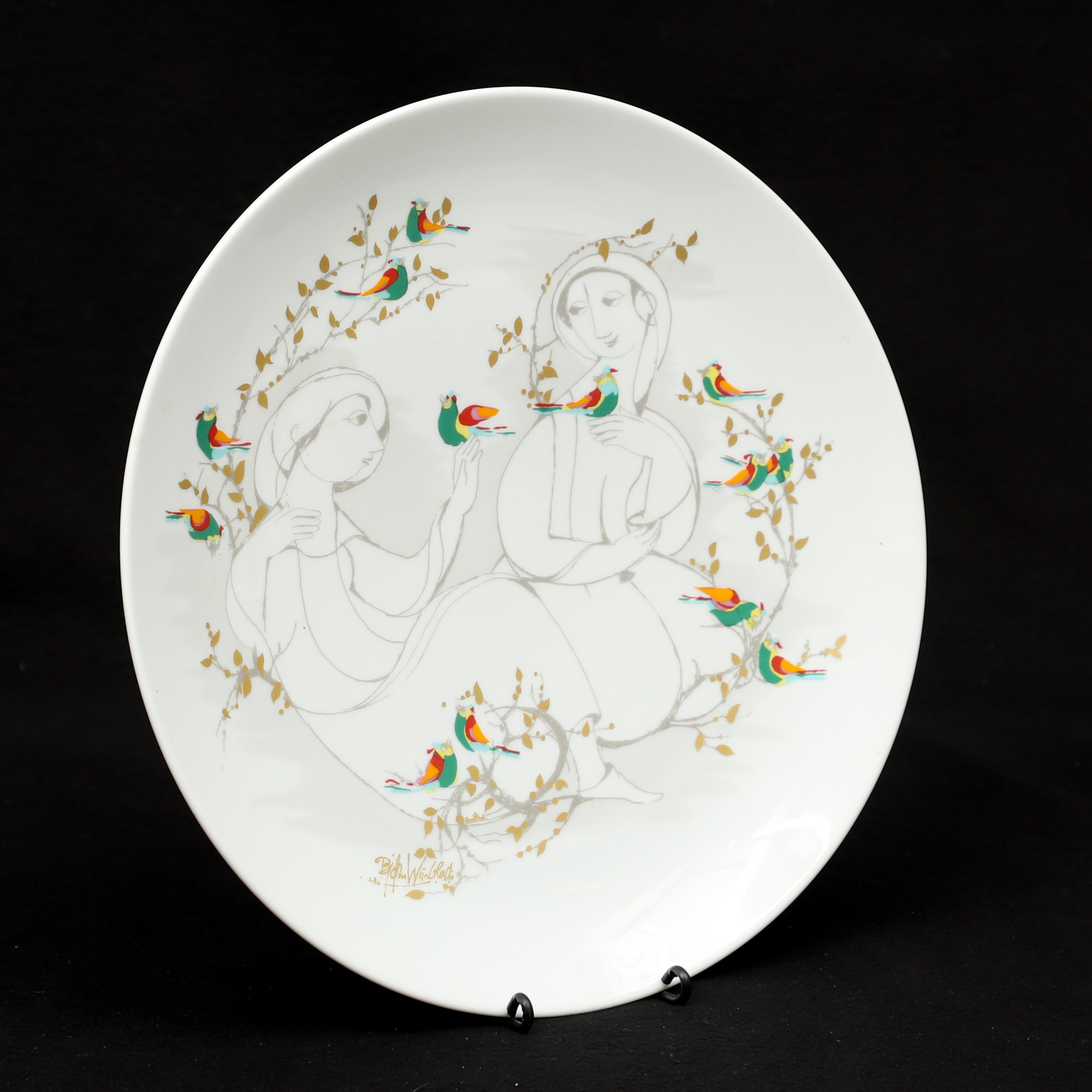 BJØRN WIINBLAD, porslin, fat, för ROSENTHAL.