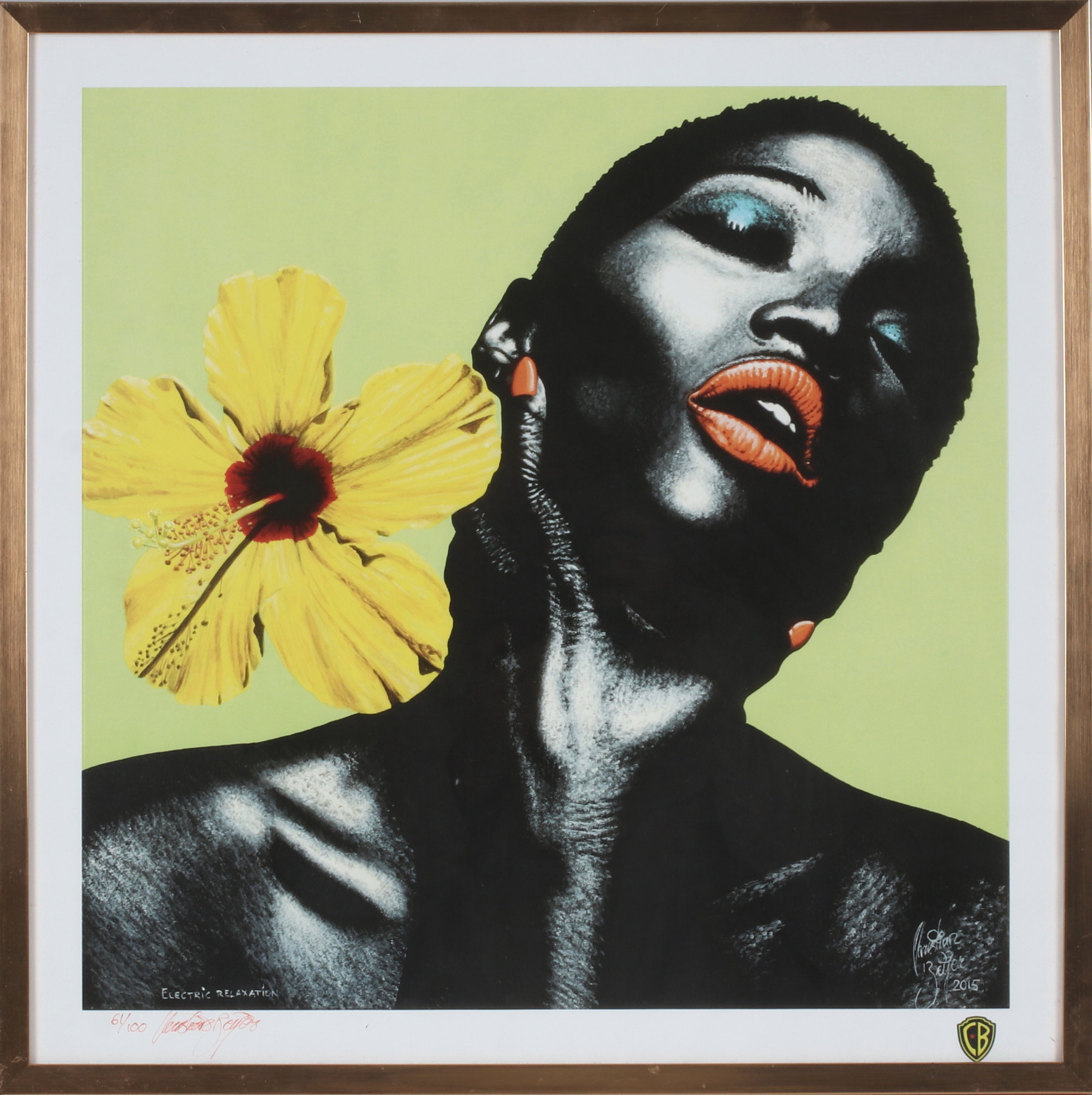 CHRISTIAN BEIJER. "Electric Relaxation", färgoffset, signerad och numrerad 61/100.