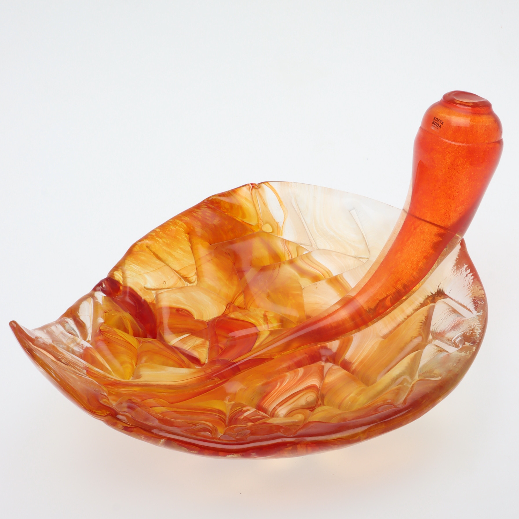 LUDVIG LÖFGREN. Skål, konstglas, "FOLLY", etikettmärkt, Kosta Boda.