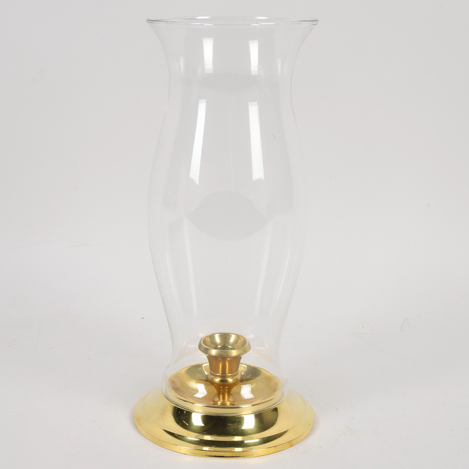 ROLF KARLSSON. Ljuslykta, glas & mässing, Grillby Mässing, Grillby.