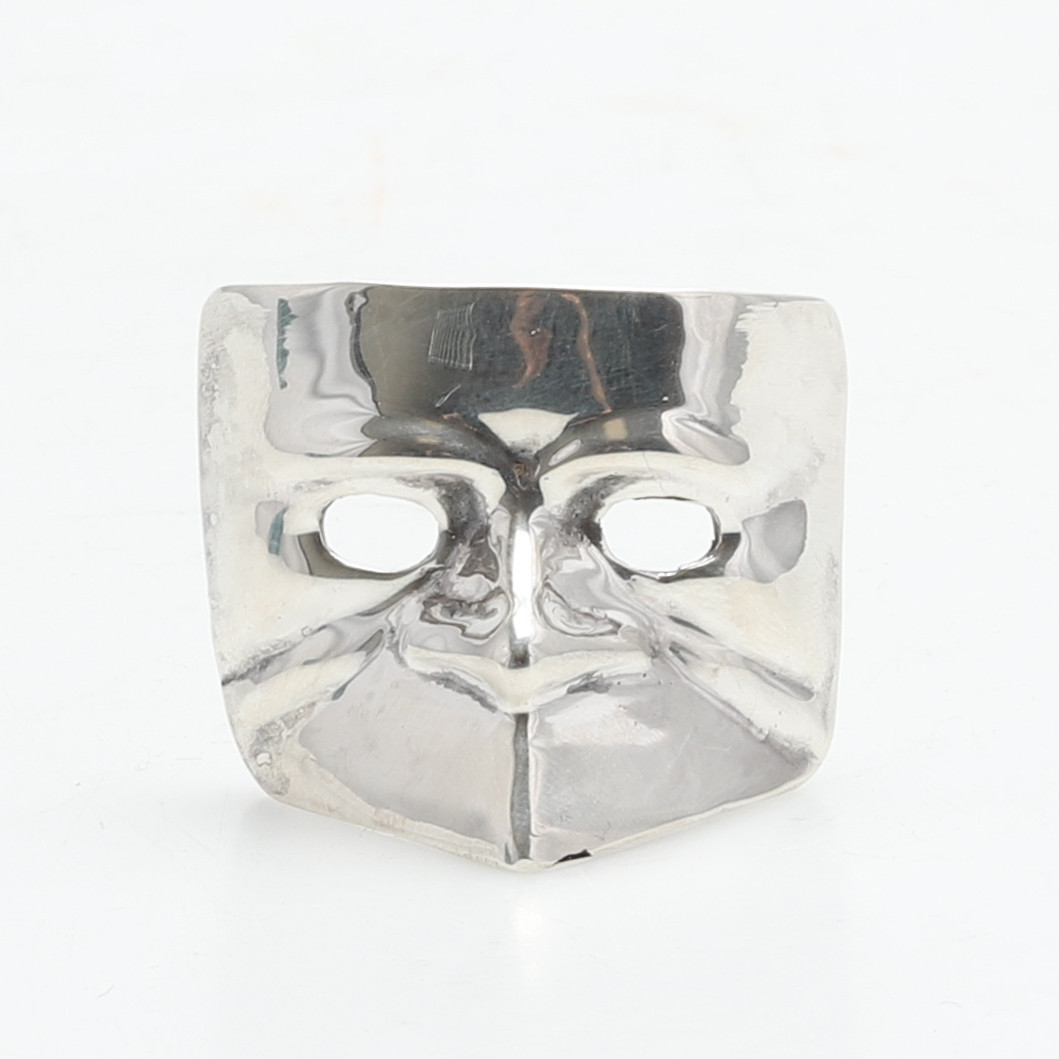 MASK, silver 800. Venedig. Italien. Vikt ca 20,5 gram.