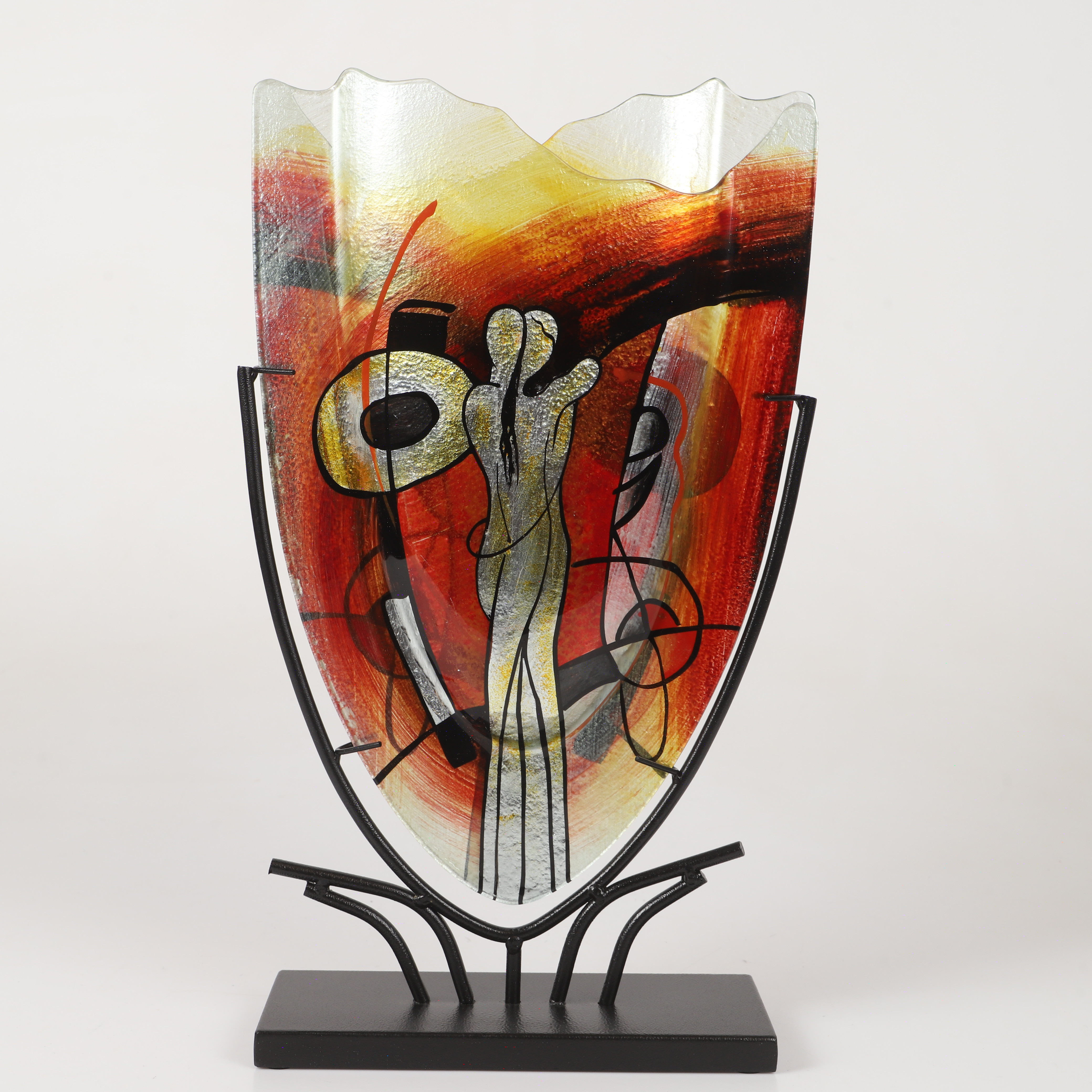 VAS, glas på smidesställning, DBA, Olofström, 2000-tal.