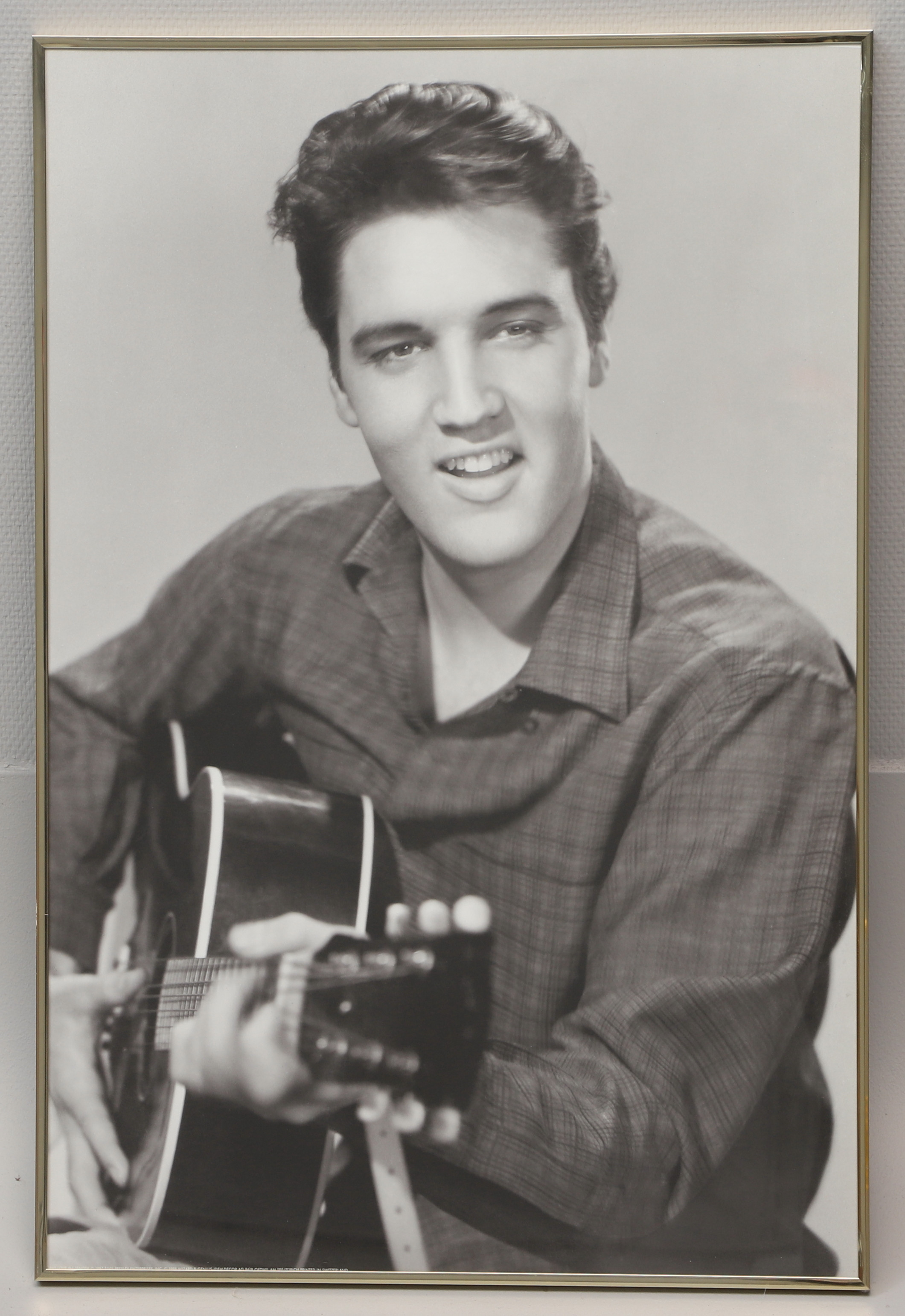 AFFISCH, inramad, "Elvis Presley".