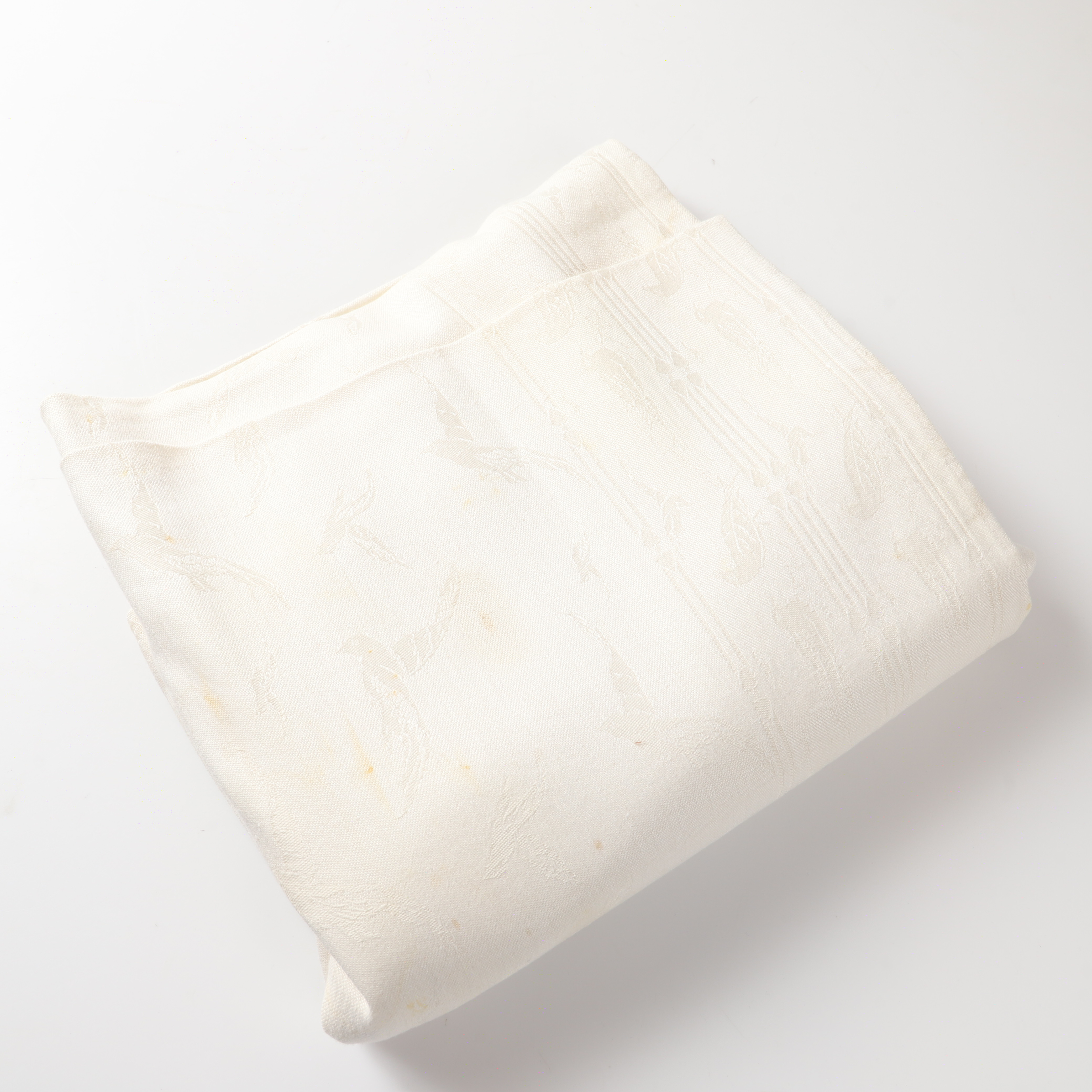 DUK, "Fiskmåsen", linnedamast, Hjalmar Johansson, Klässbols Linneväveri, 1900-tal.