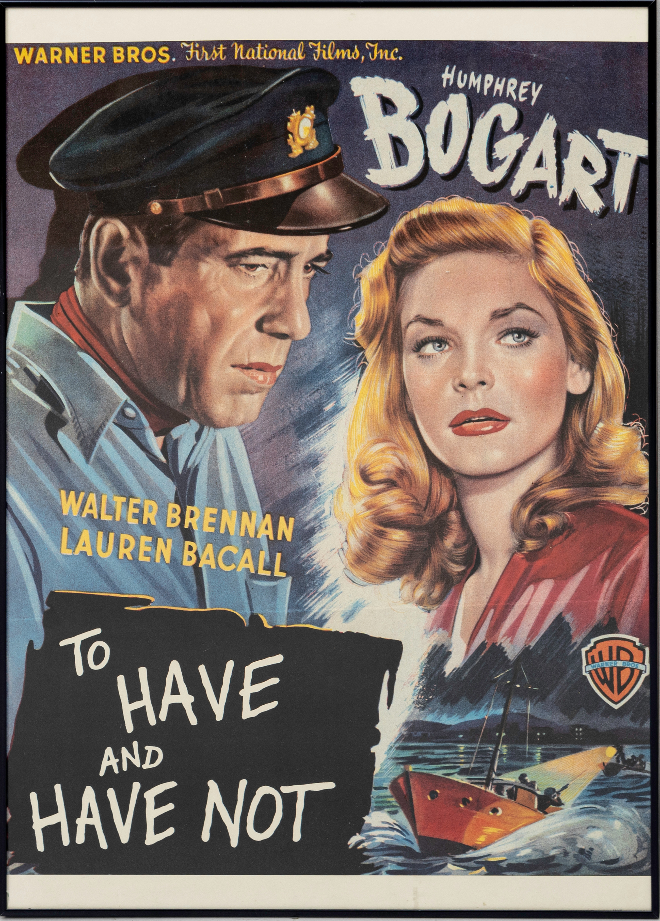 FILMAFFISCH, "To have and have not", Humphrey Bogart och Lauren Bacall.