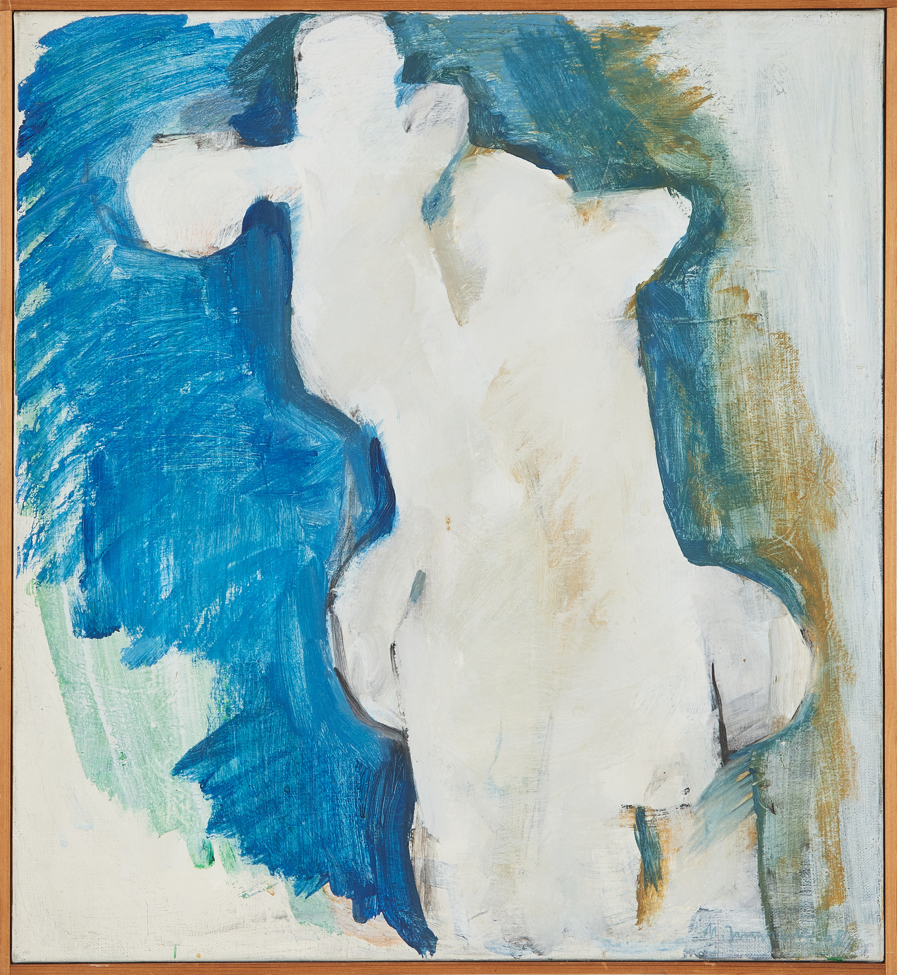 MATTS JUNGSTEDT (1924-2024) "Pelaren två", oljemålning på duk, signerad M. Jungstedt.