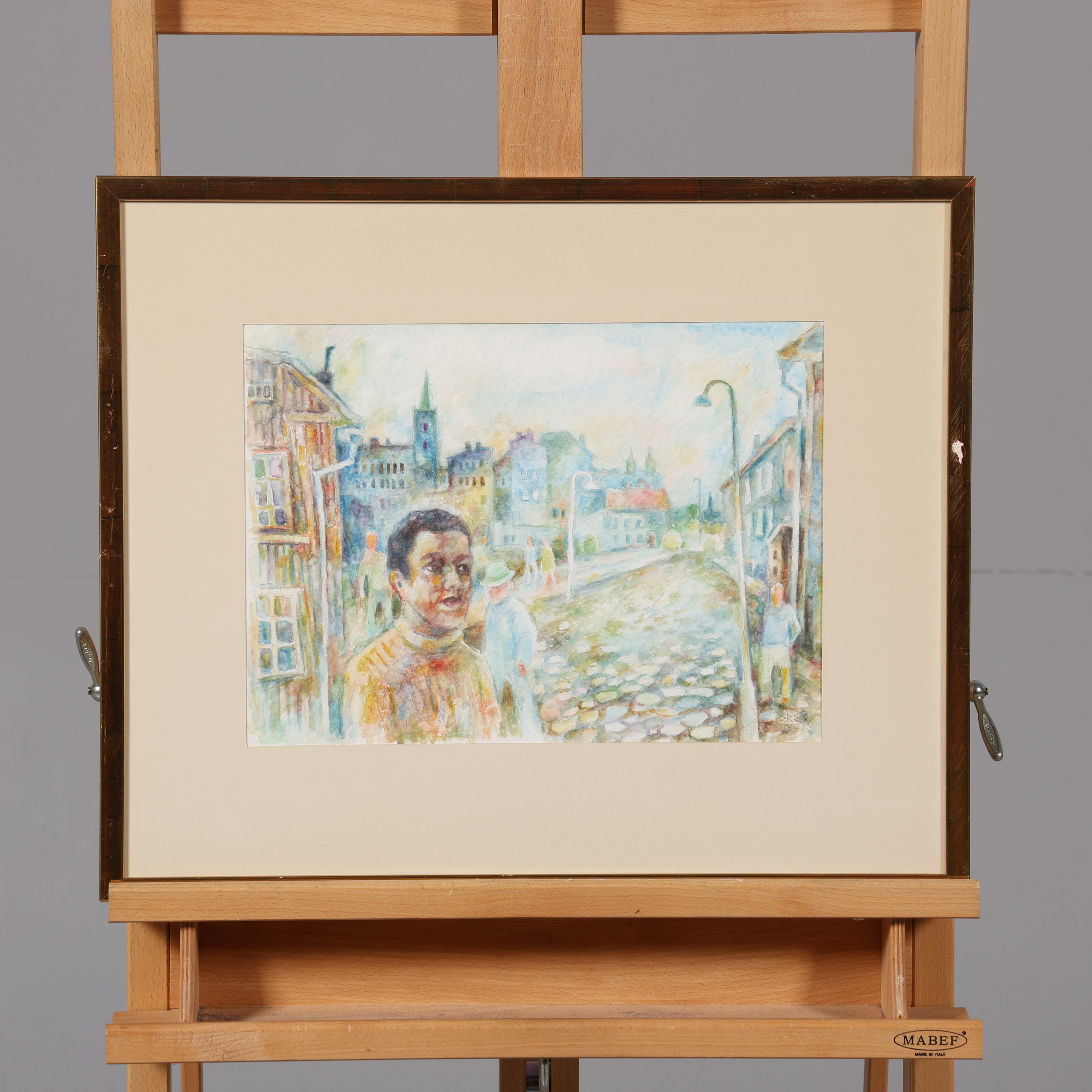 ARNOLD ERES. AKVARELL, signerad samt daterad 1977.