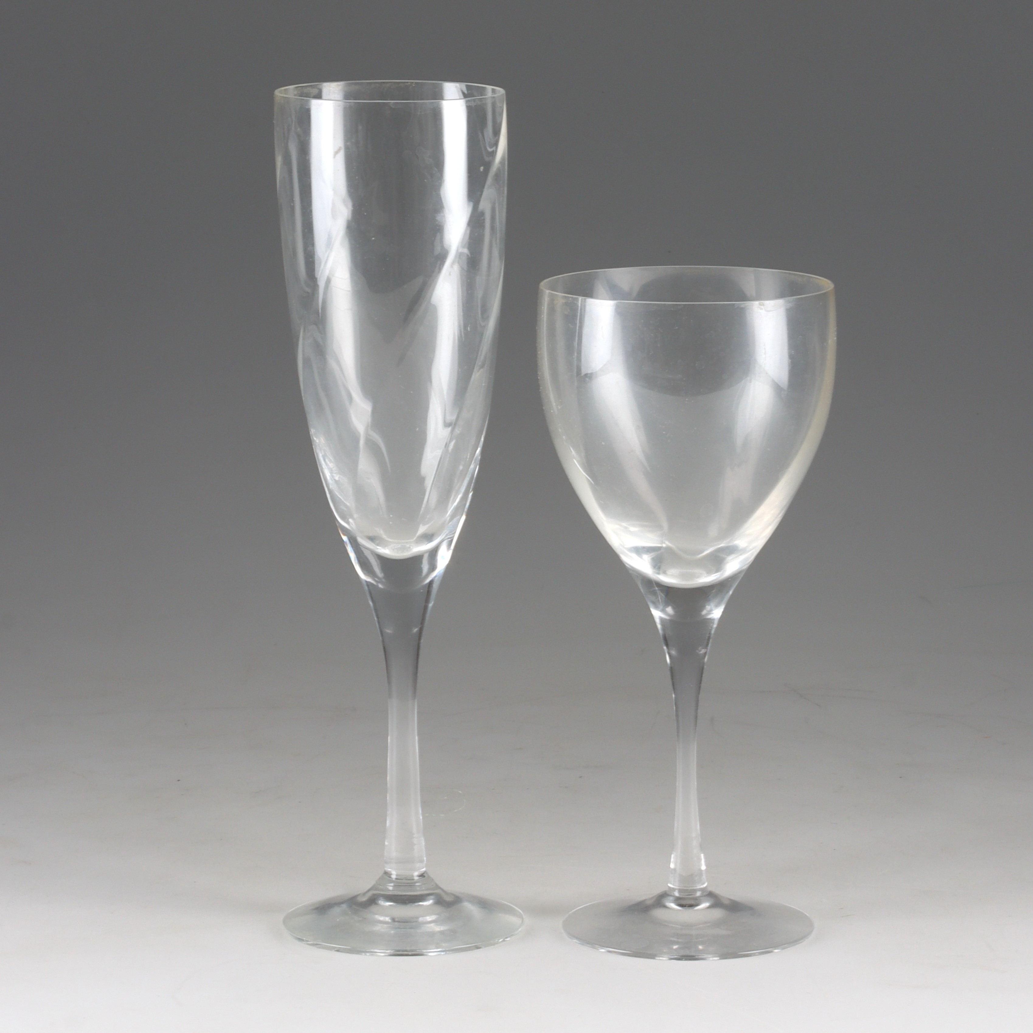 BERTIL VALLIEN. Champagne och vinglas, "Chateau", Kosta Boda.