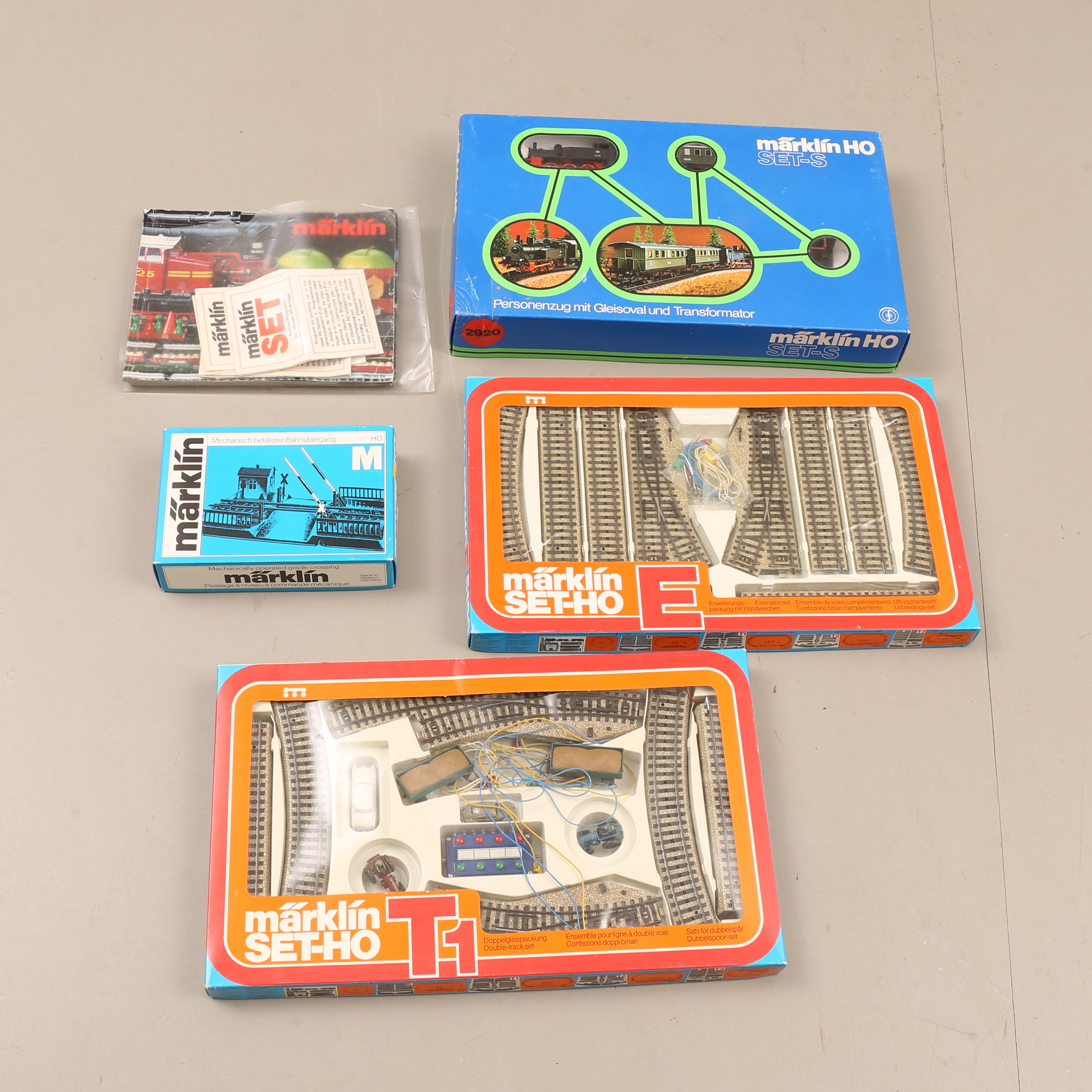 MÄRKLIN SET-H0, 5192, 5190, 2920 och 7390.