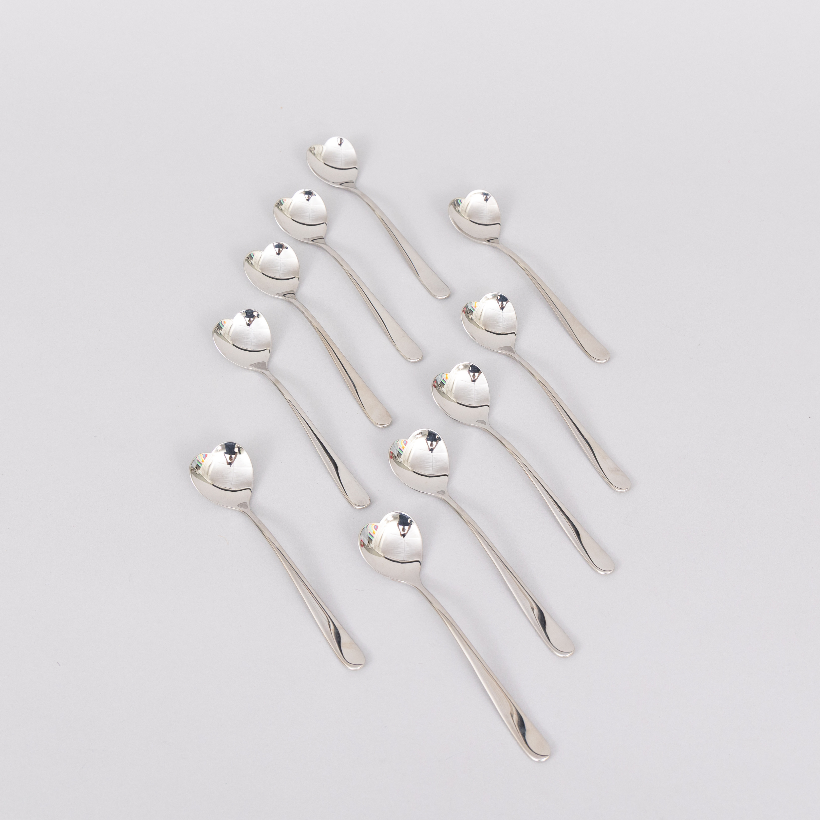 SKEDAR, 'Big love', 10 delar, rostfritt stål, Alessi, nyare tillverkning.