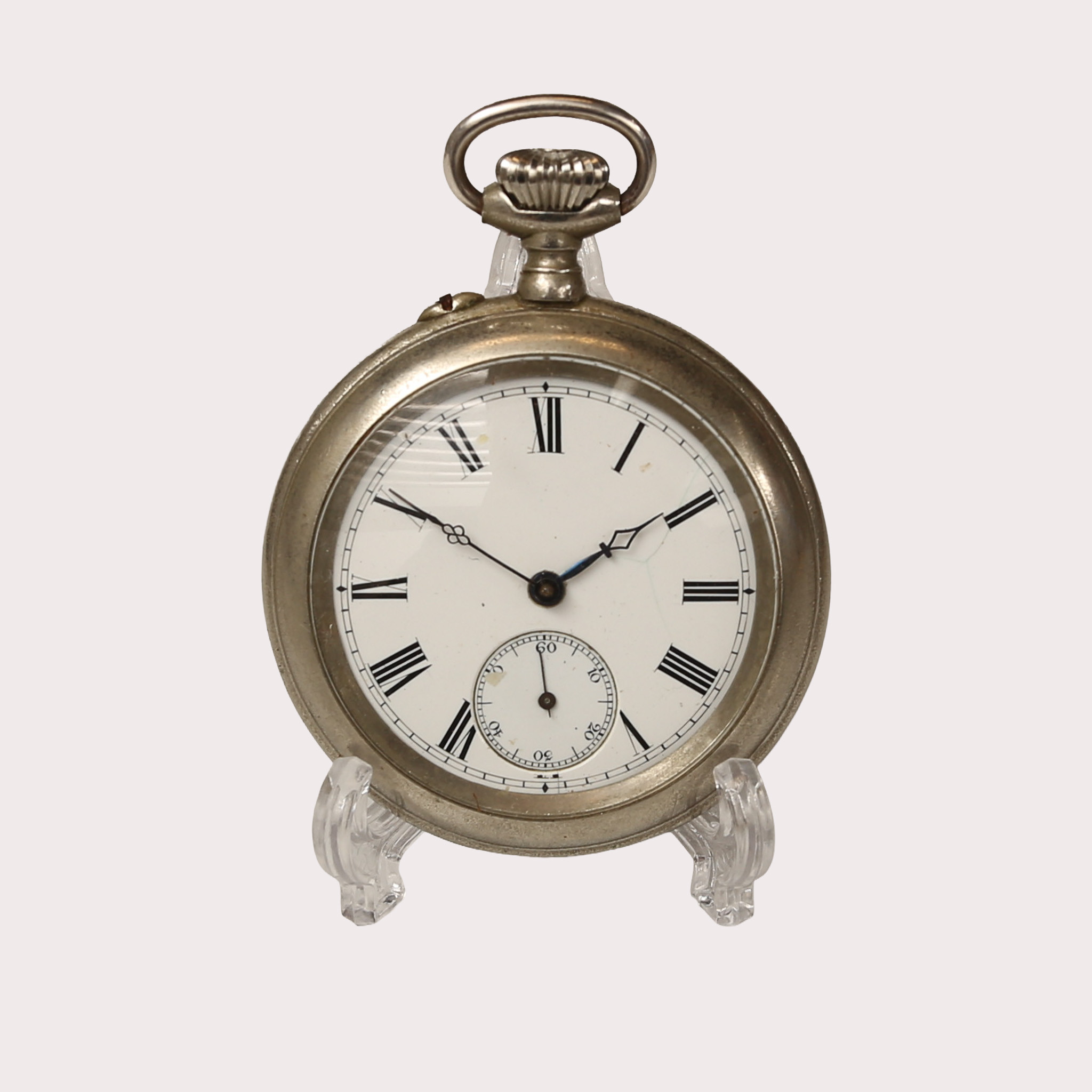 TRENCHWATCH, vitmetall, Alois Winbauer, K.u.k. Uhrmacher Baden. Österrike-Ungern. Ca. 1915.