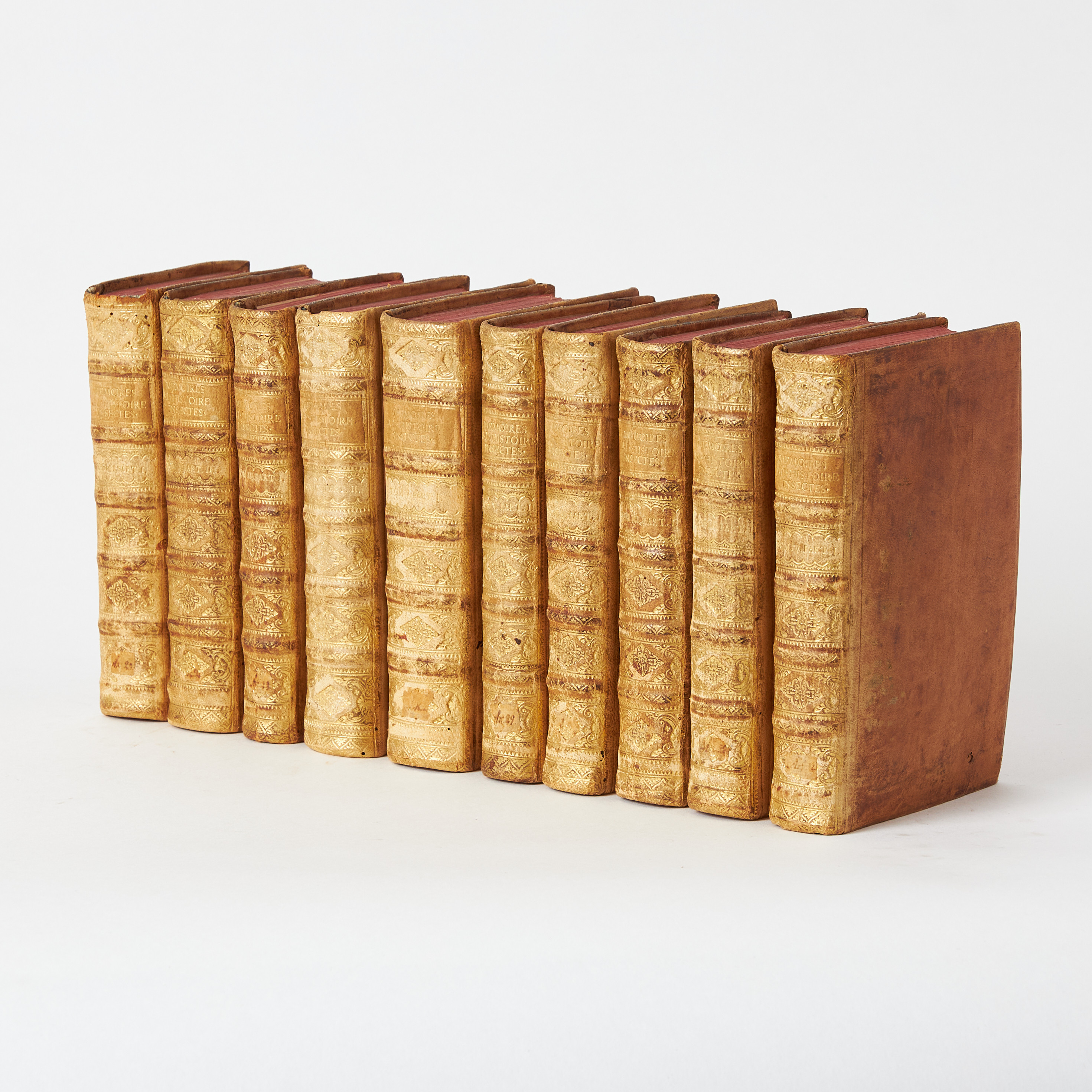 RÉAUMUR'S FAMOUS WORK ON INSECTS FROM 1748-1741 IN 10 VOLUMES.