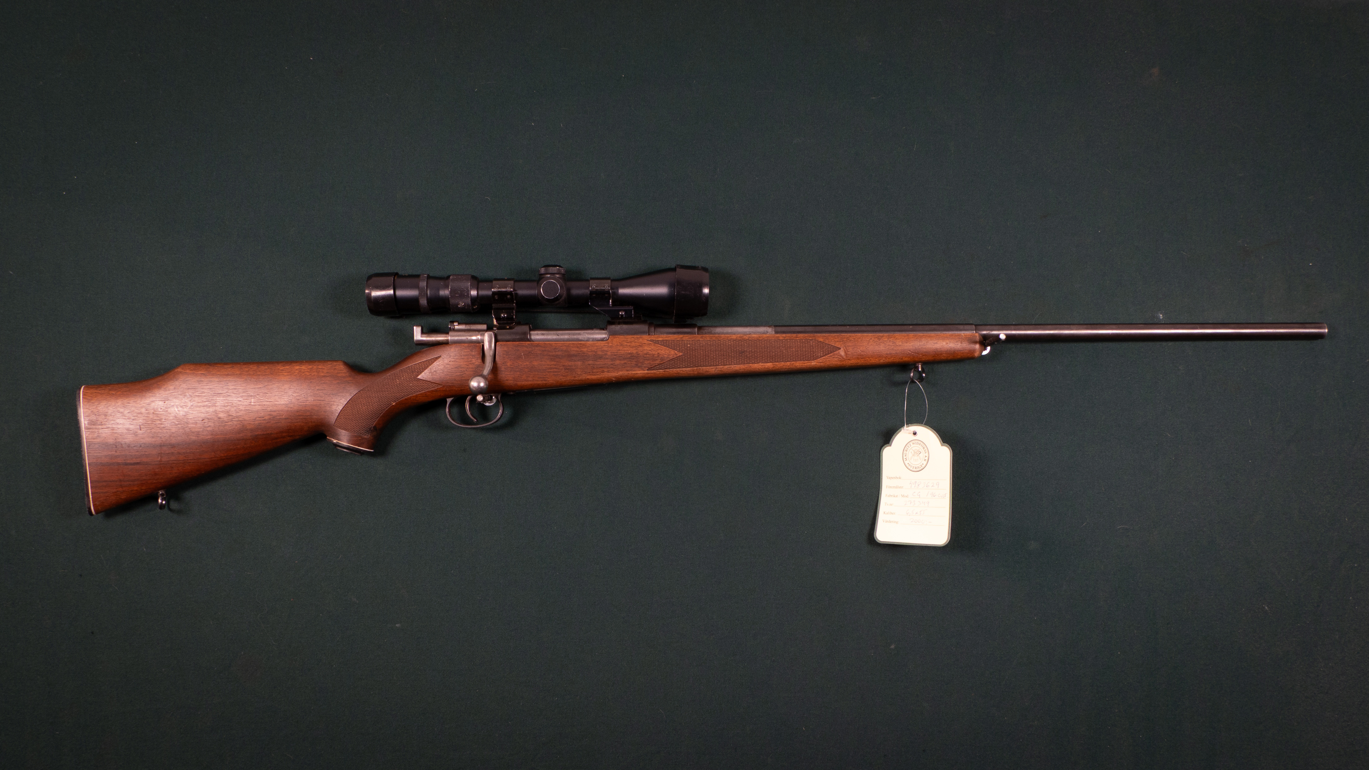 Carl Gustaf Modell 96 Custom Kal. 6,5x55 Tillv.nr: 273349.