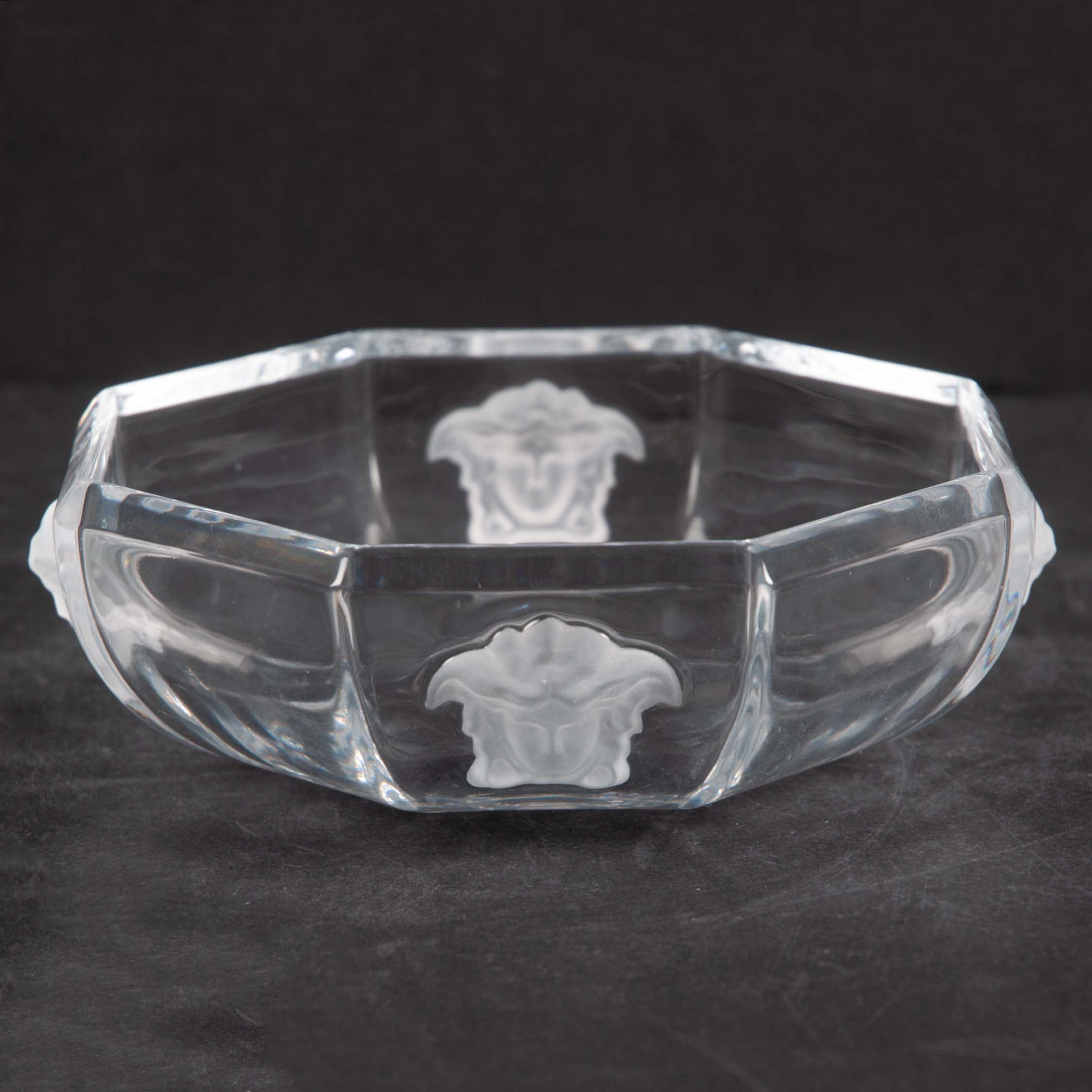 SKÅL, glas, ''Medusa", Versace för Rosenthal.