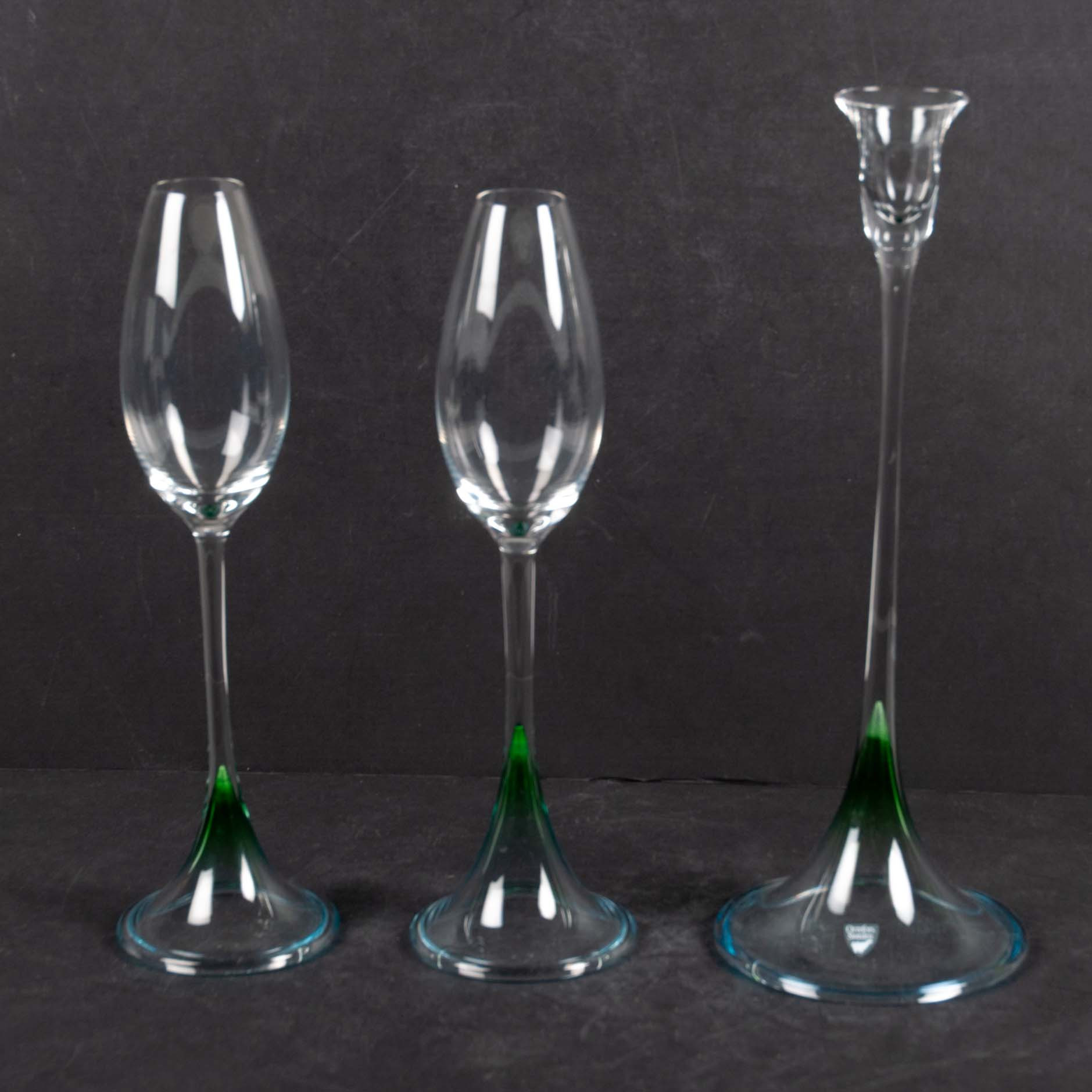 ERIKA LAGERBIELKE. TULPANGLAS , "accent" 3 delar.