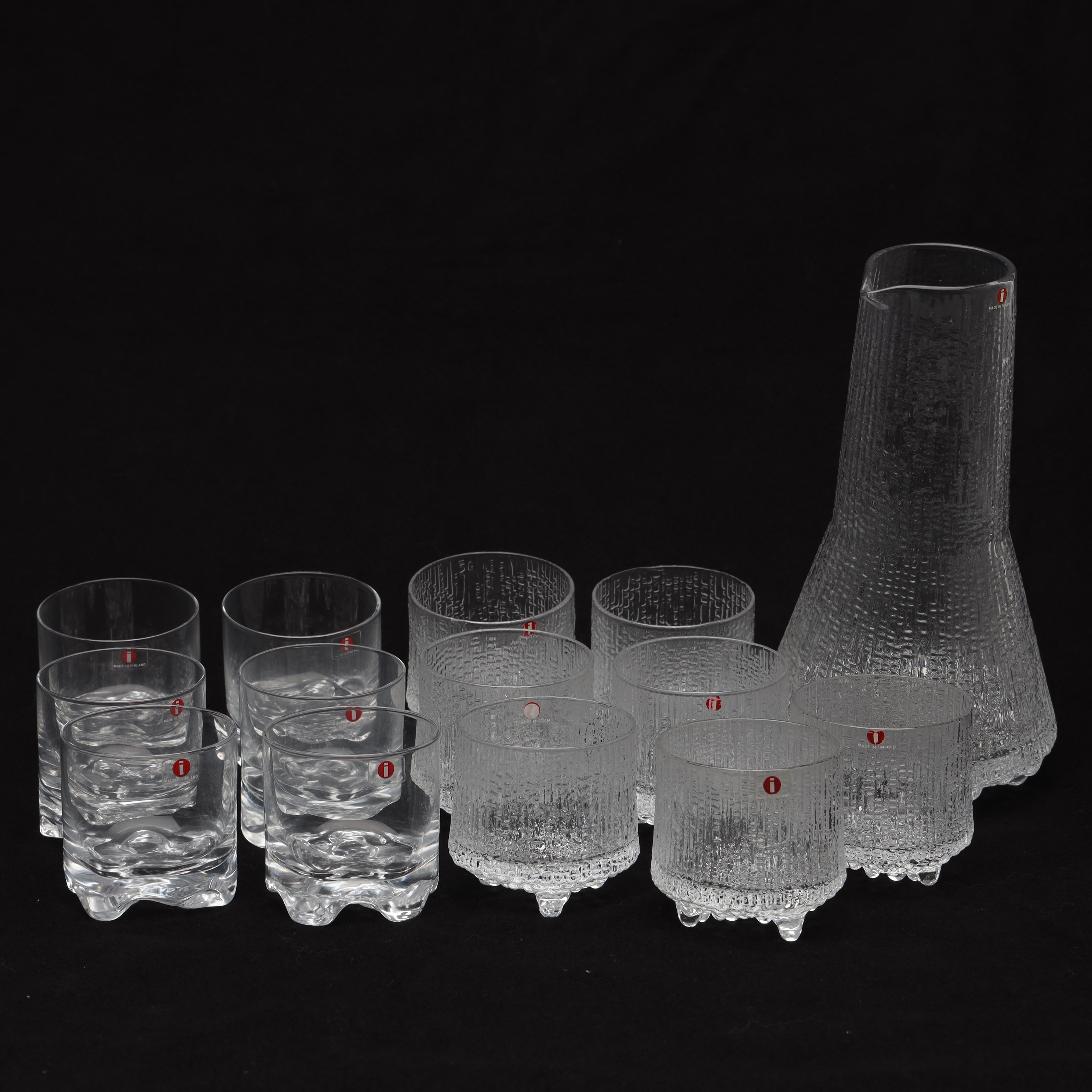 GLAS, 14 stycken, "Gaissa" & "Ultima thule", Iittala.