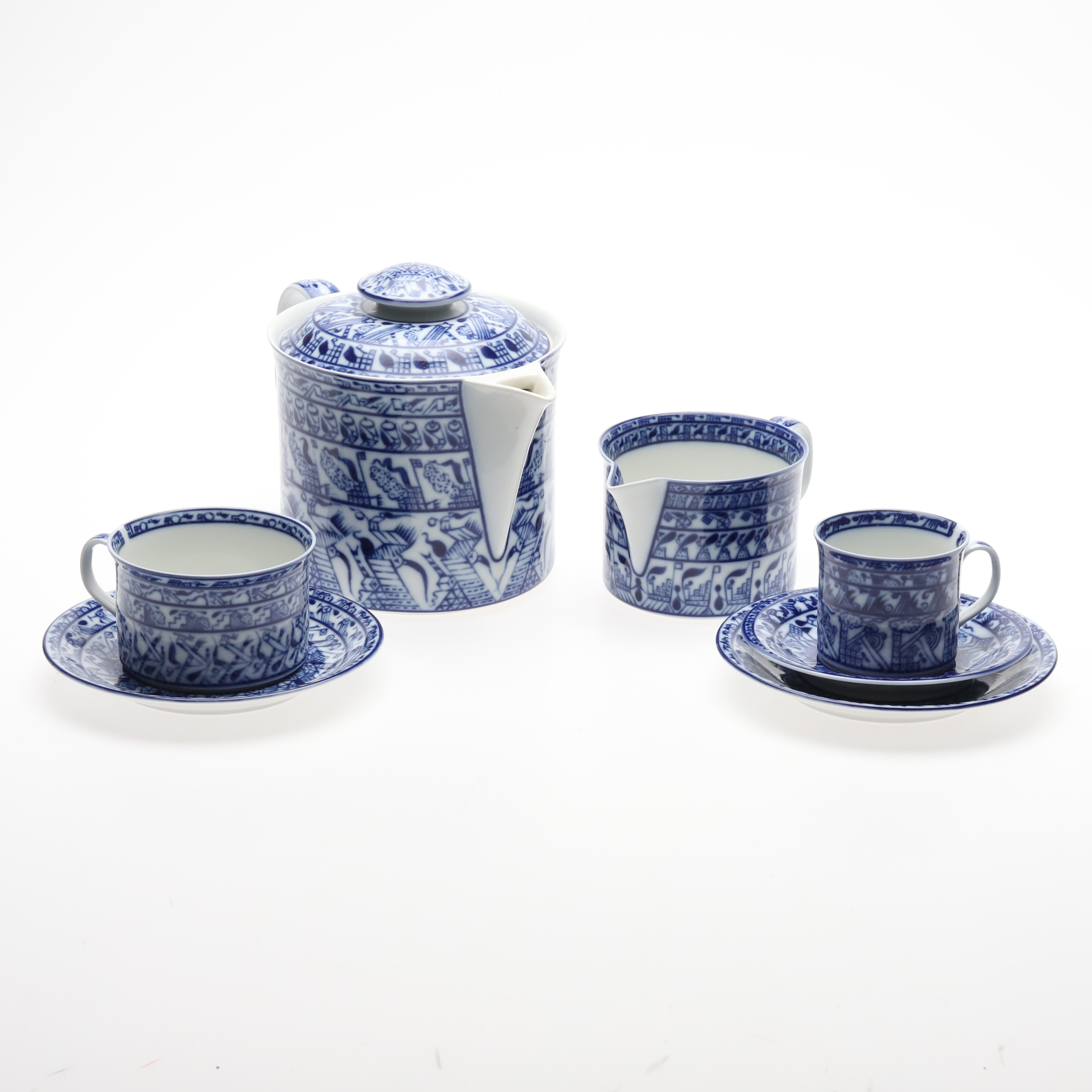 OIVA TOIKKA. TESERVIS, 20 (+5) delar, "Cobolti" Rörstrand porslin.