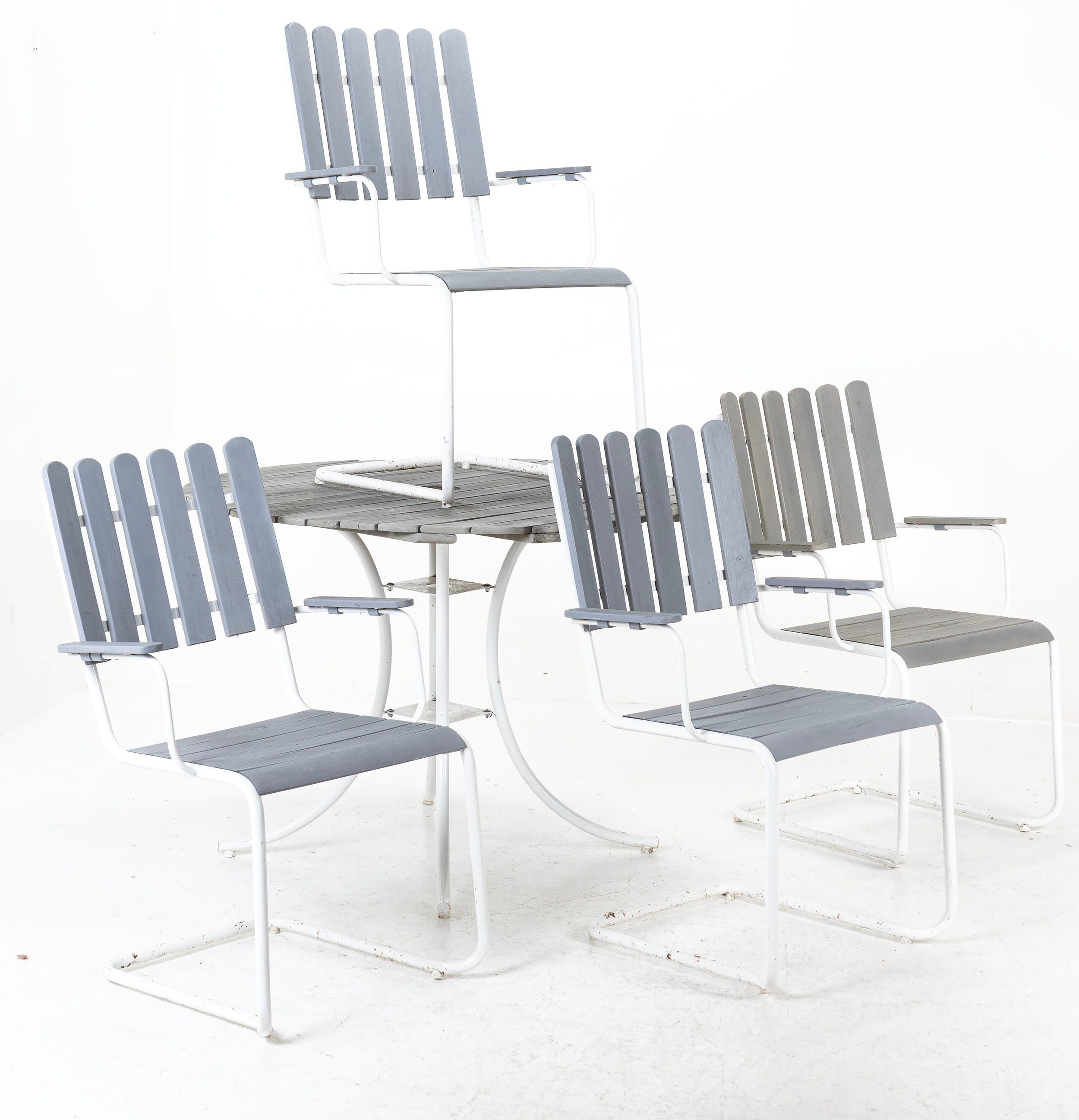 TRÄDGÅRDSGRUPP, 5 delar, samtida tillverkning.