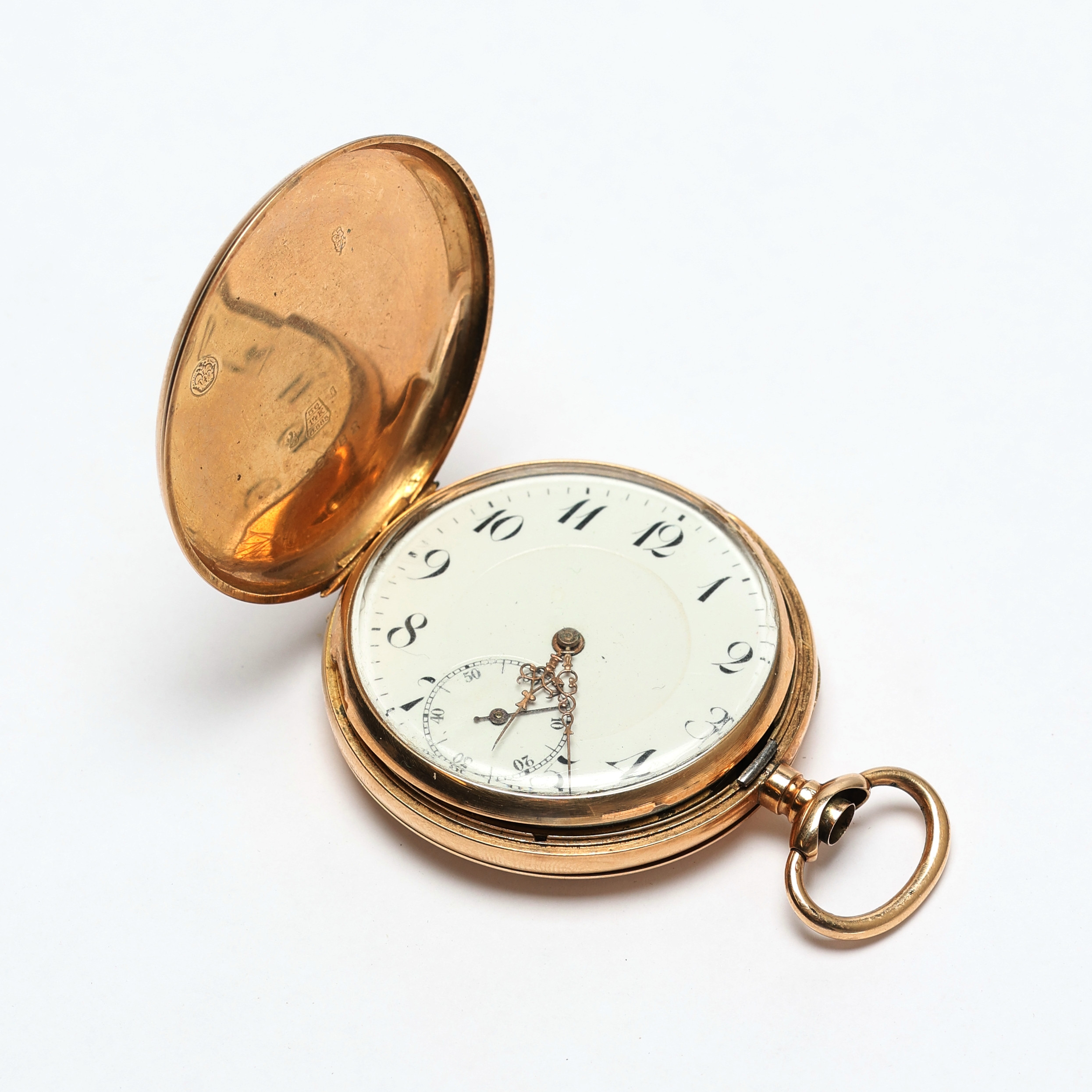 FICKUR, Savonette, 14k guld, 1900-talets första hälft.