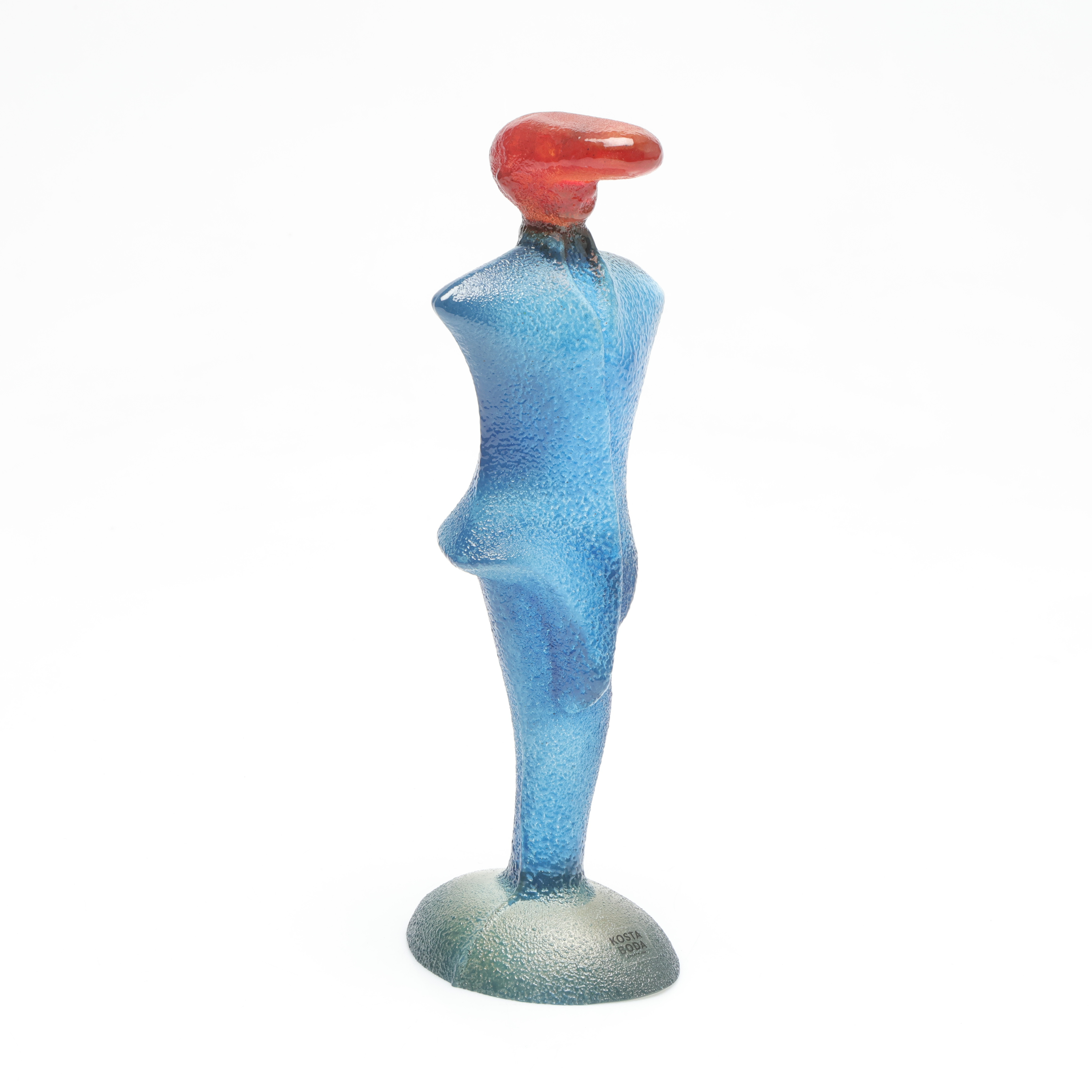 KJELL ENGMAN. Glasskulptur, "Rocka Billy", Signerad, Kosta Boda.