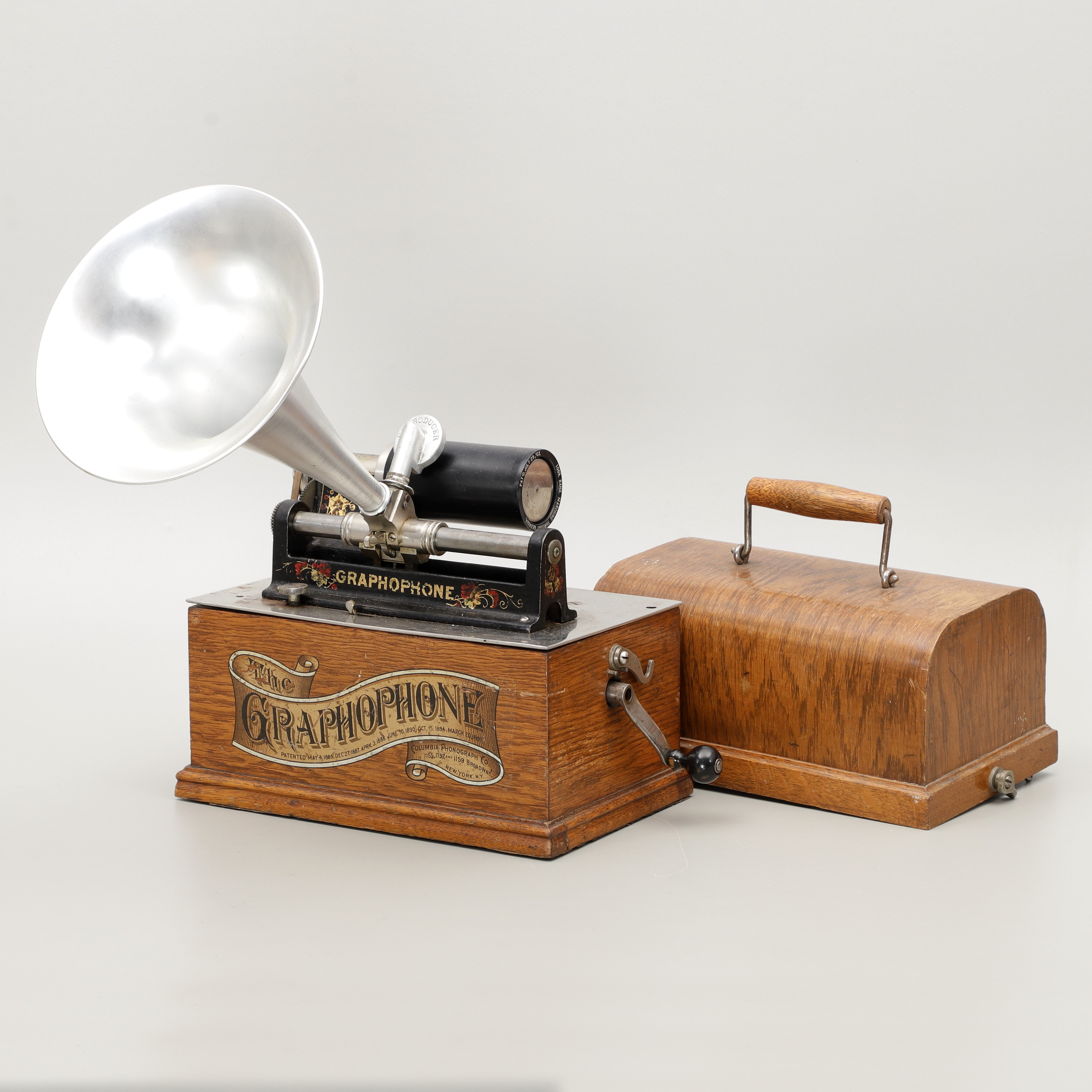 FONOGRAF, "Graphophone", Columbia Phonograph Co, 1800-talets slut.