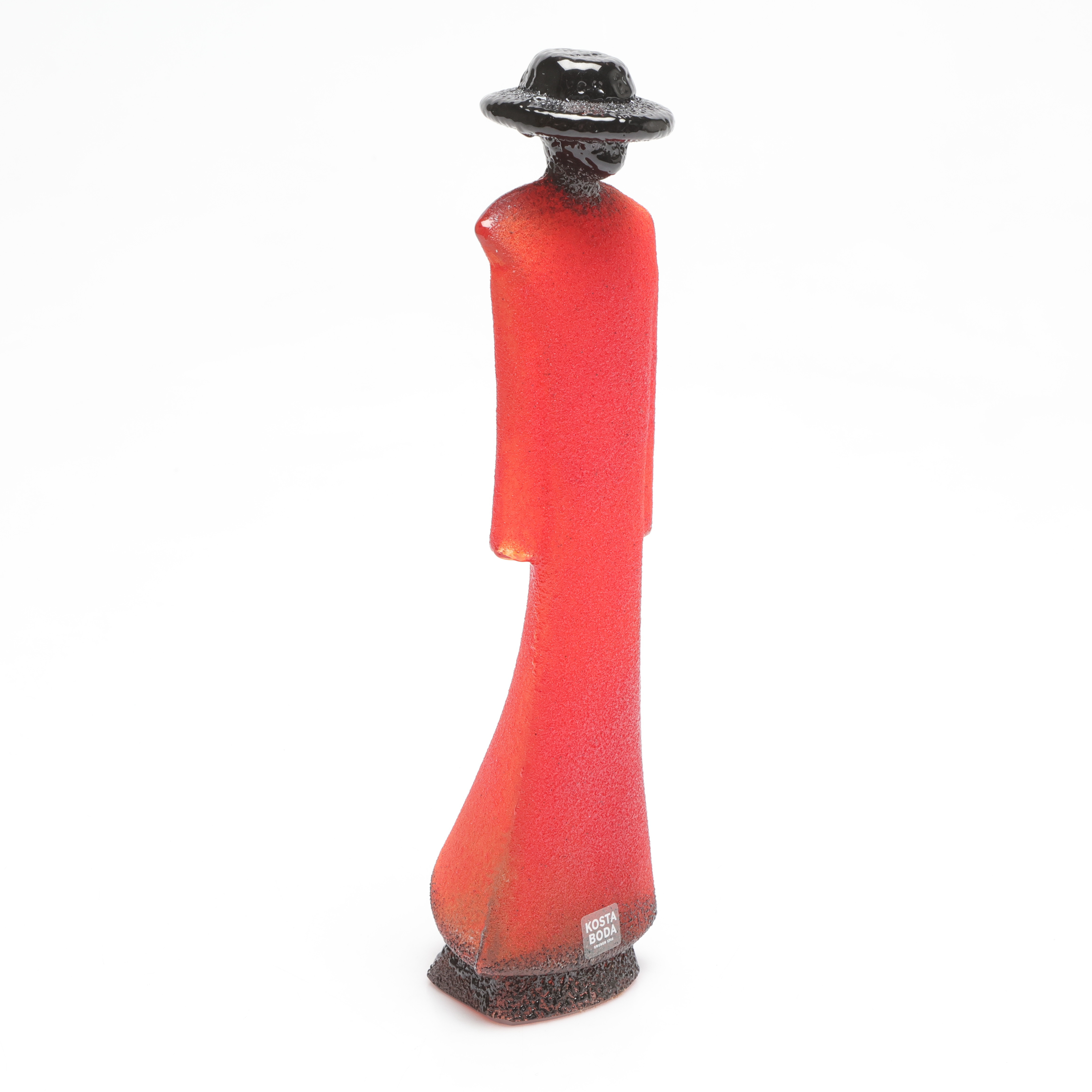 KJELL ENGMAN. skulptur, "Man in trenchcoat", ur serien "Catwalk", Kosta Boda.