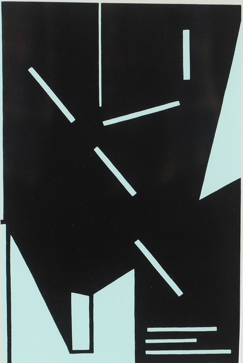 OLLE BAERTLING. Komposition, färglitografi, signerad Bartling 1951-68.