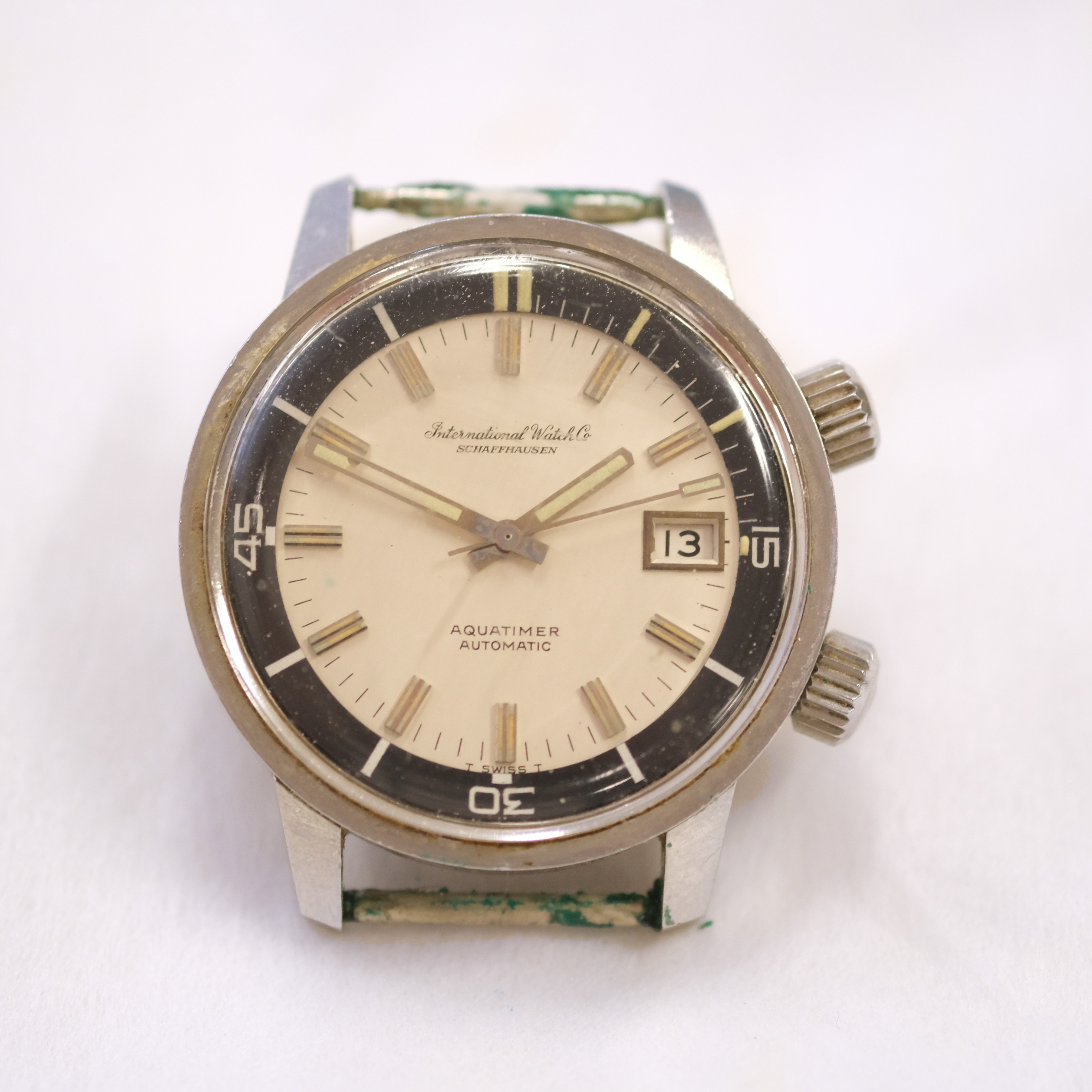 IWC. HERRARMBANDSUR. AQUATIMER. INTERNATIONAL WATCH CO, SCHAFFHAUSEN.