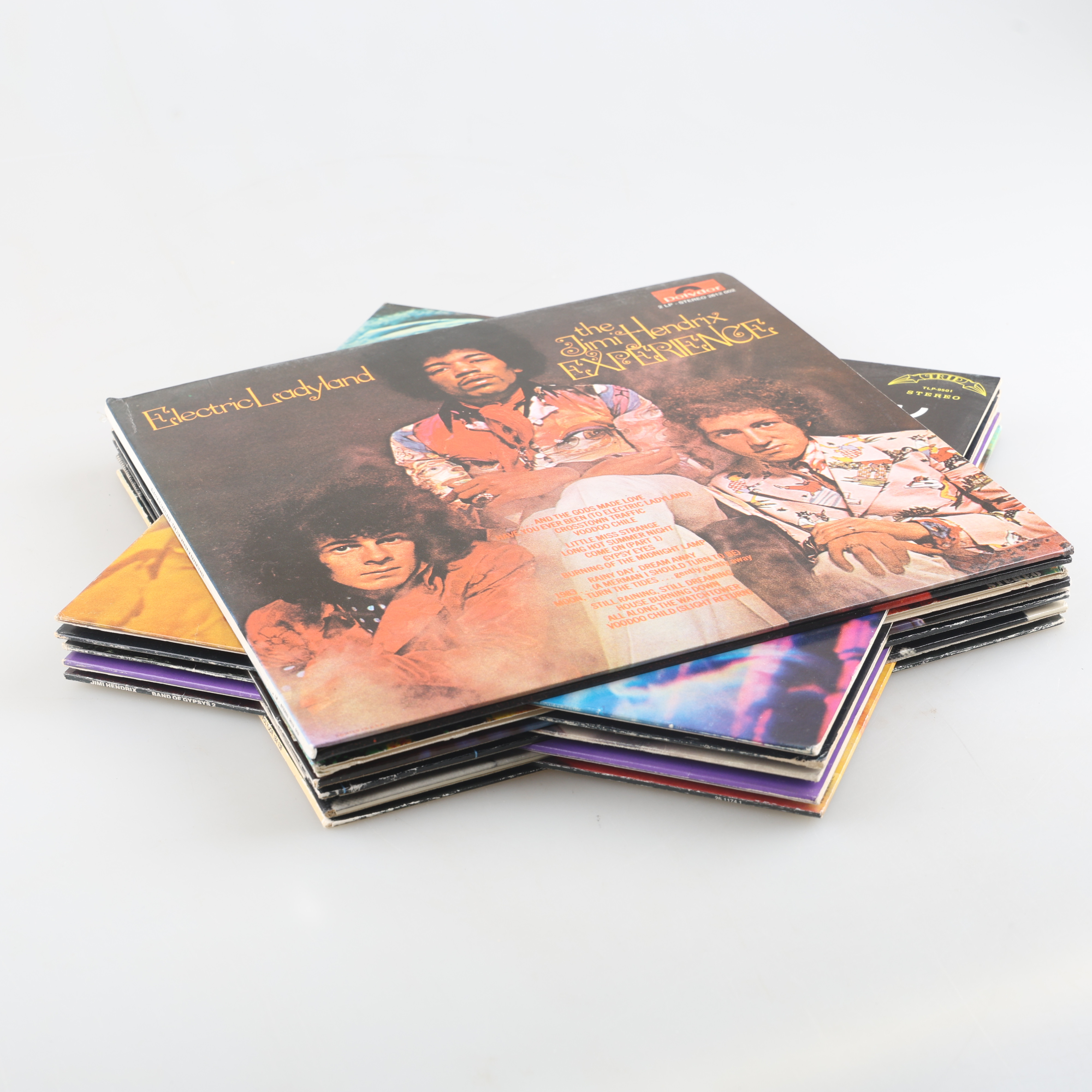 JIMI HENDRIX. Vinylskivor, 11 stycken, rock.