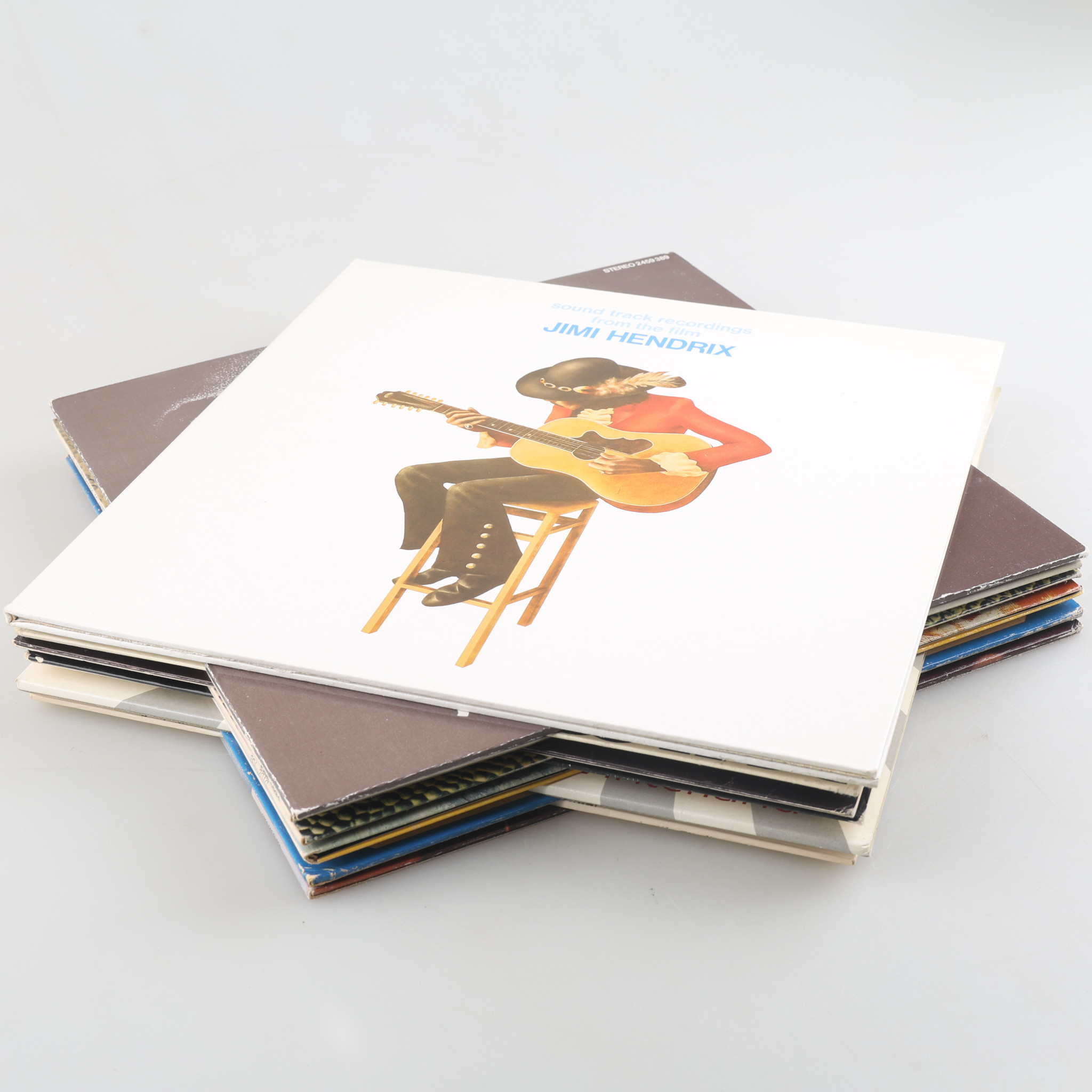 JIMI HENDRIX. Vinylskivor, 12 stycken, rock.