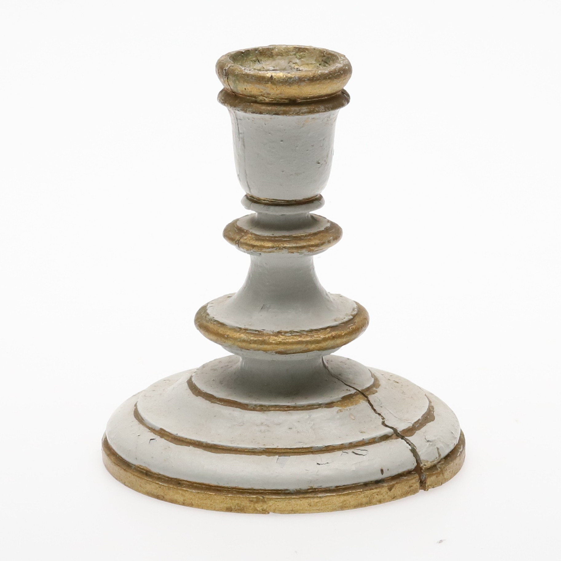 LJUSSTAKE, bemålat trä, barockstil, 18/1900-tal.