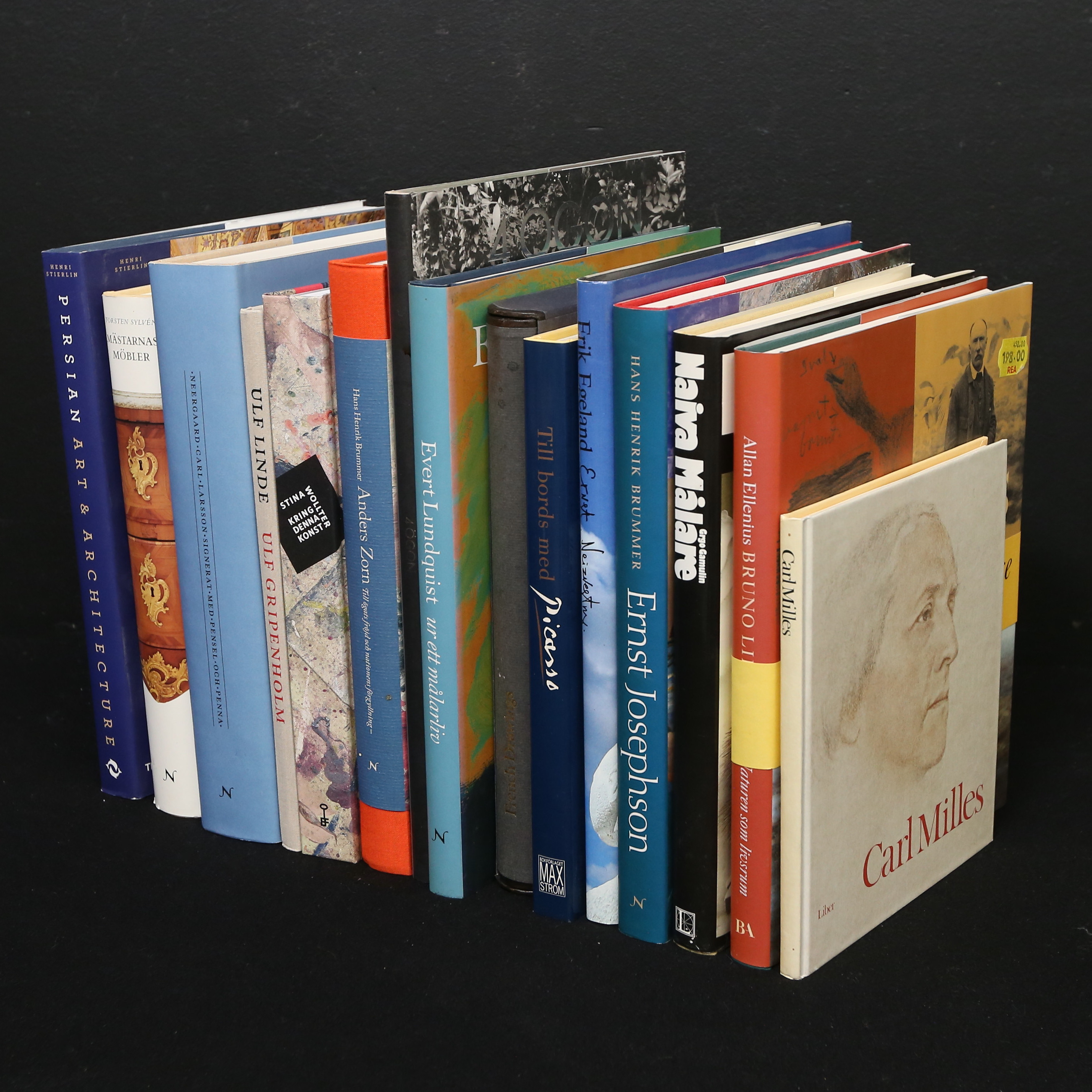 BÖCKER, 15 st, konstnärs litteratur.