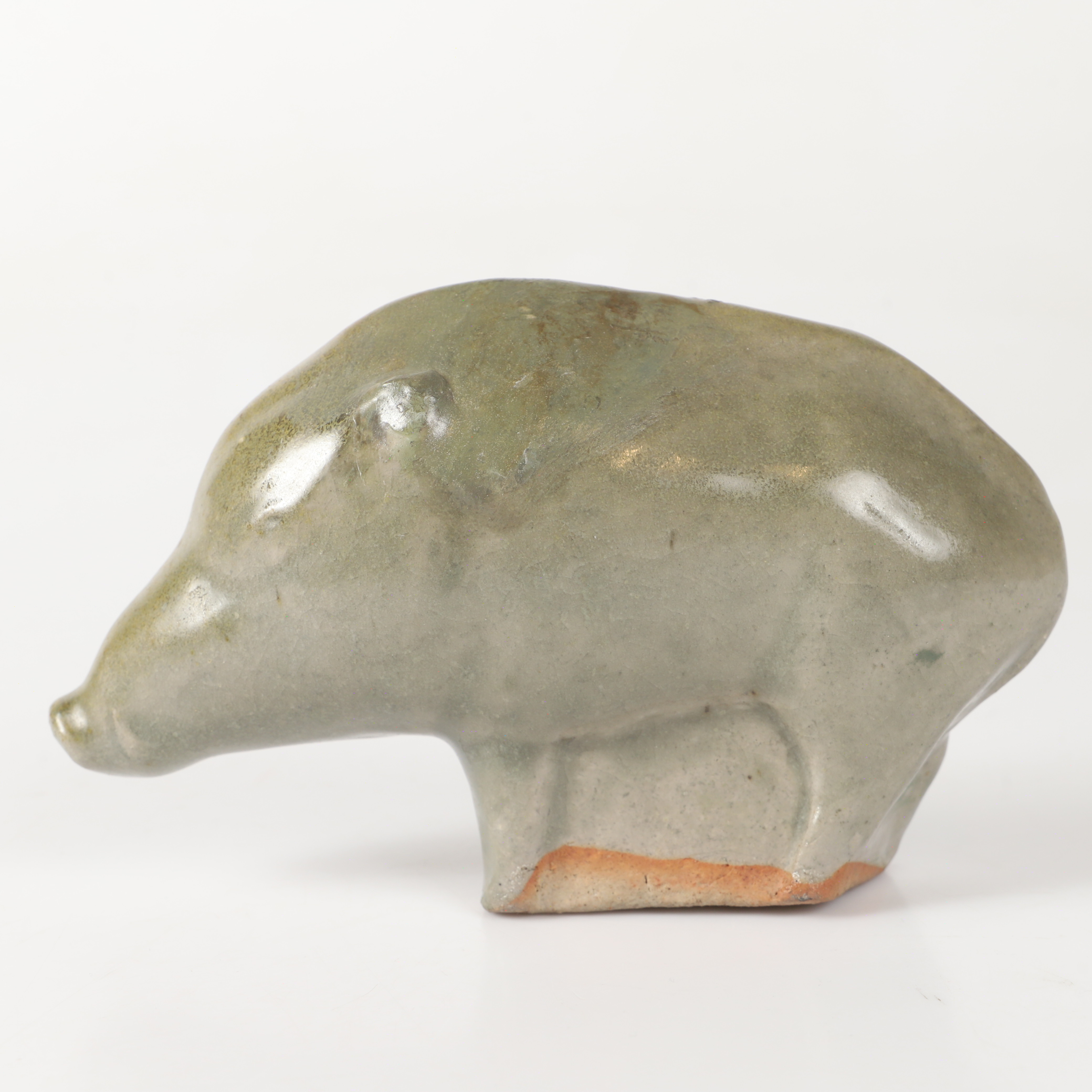 ULLA & GUSTAV KRAITZ. Skulptur, vildsvin, stengods, Fogdarp, signerad Kraitz.